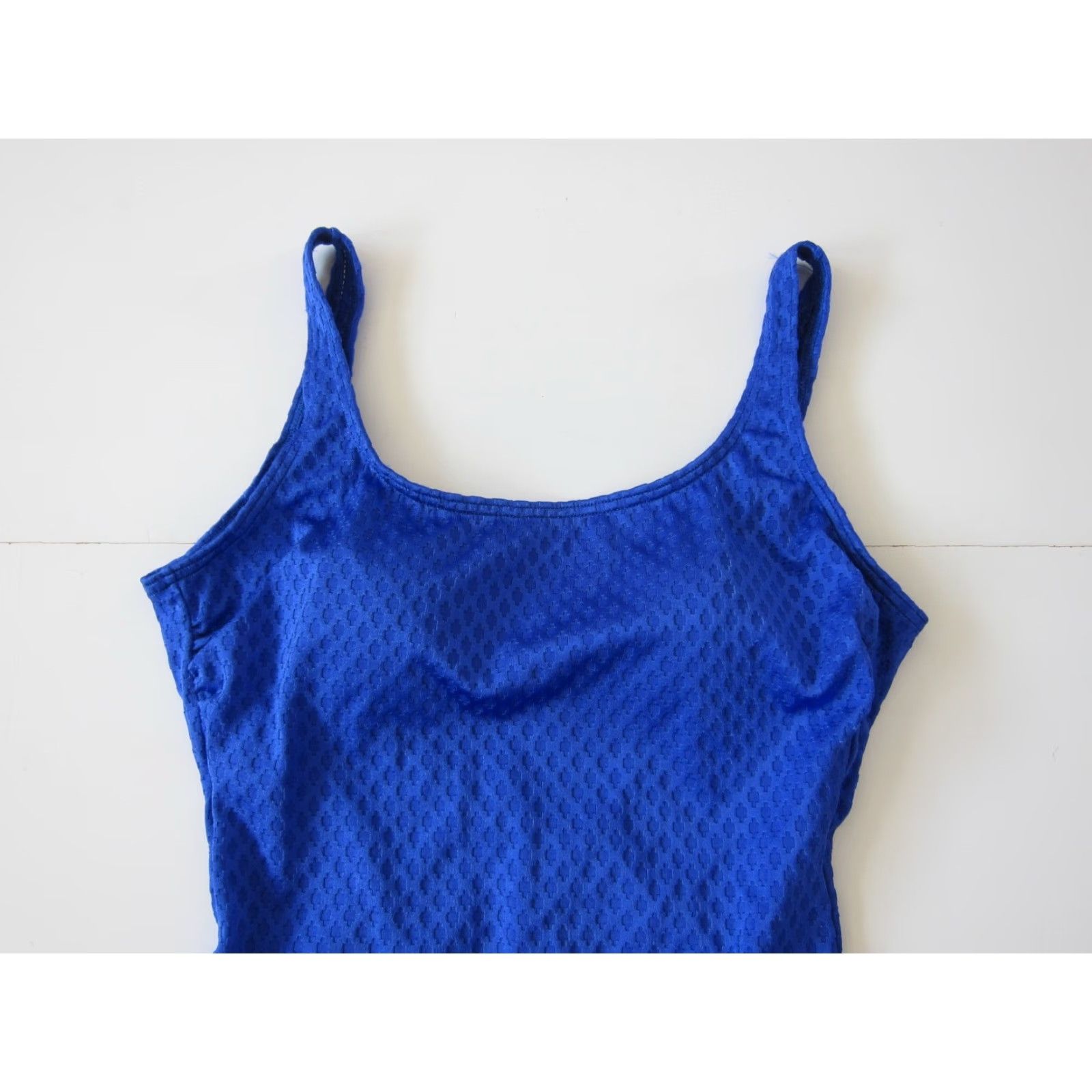 Vintage VINTAGE Le Cove Royal Blue Built In Bra One Piece Swimsuit Women Size 10 Size ONE SIZE - 3 Thumbnail