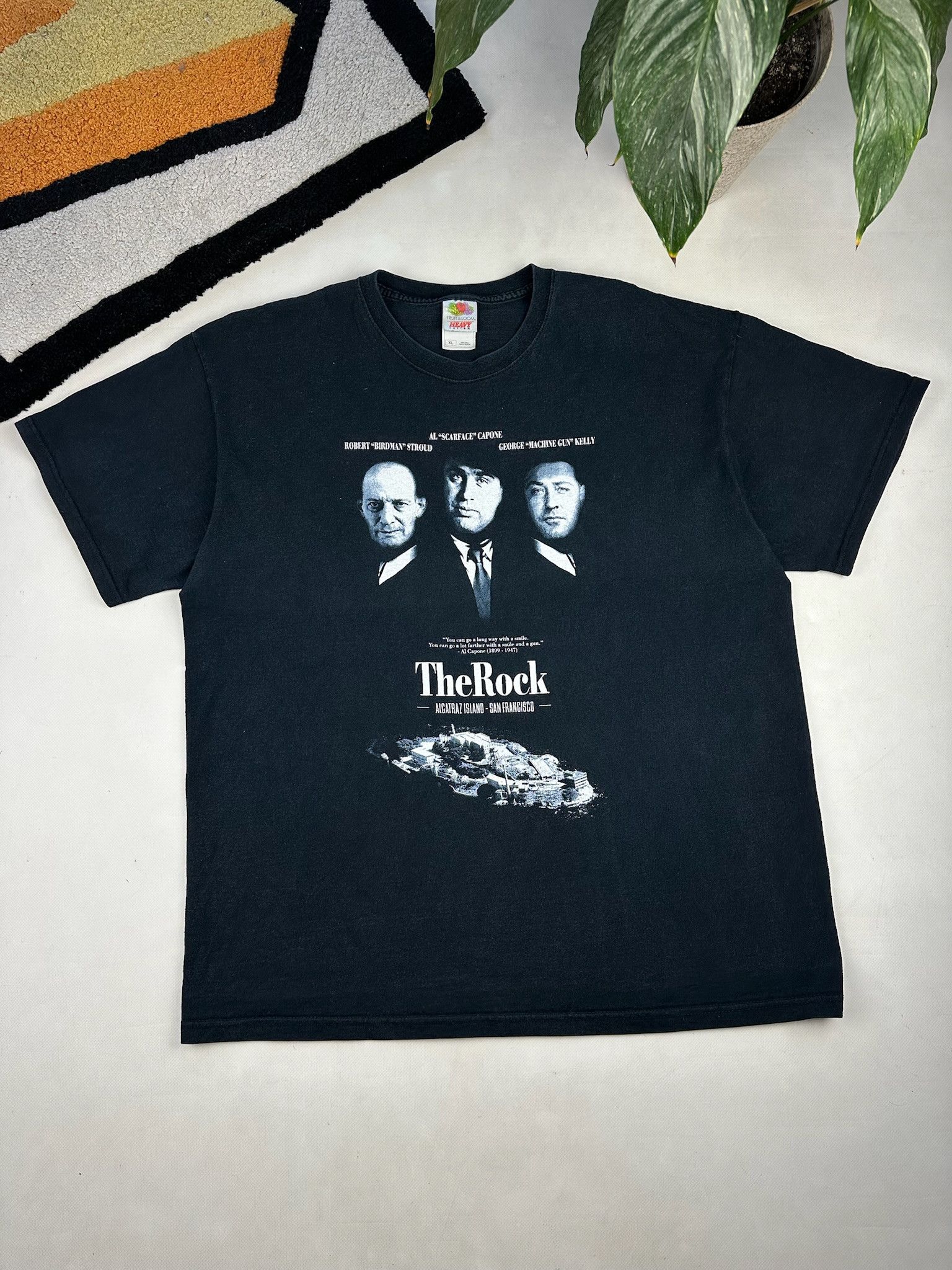 Vintage Alcatraz The Rock T-shirt al Capone scarface Size US XL / EU 56 / 4 - 1 Thumbnail