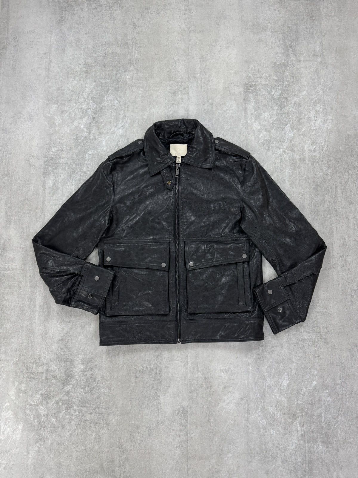 H&M H&M Leather Jacket Biker Cargo Short Flight JKT Mens Preppy Size US XS / EU 42 / 0 - 1 Thumbnail