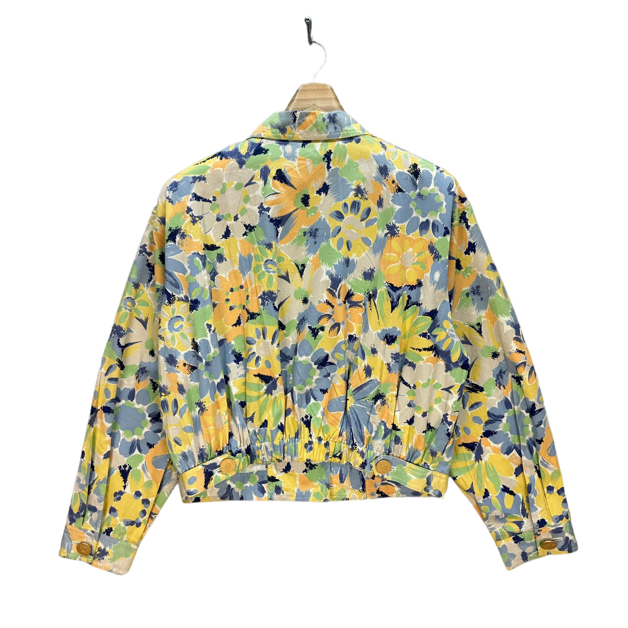 Japanese Brand KODAMA FLOWER FULLPRINT CROPPED JACKET #8255-218 Size S / US 4 / IT 40 - 9 Thumbnail