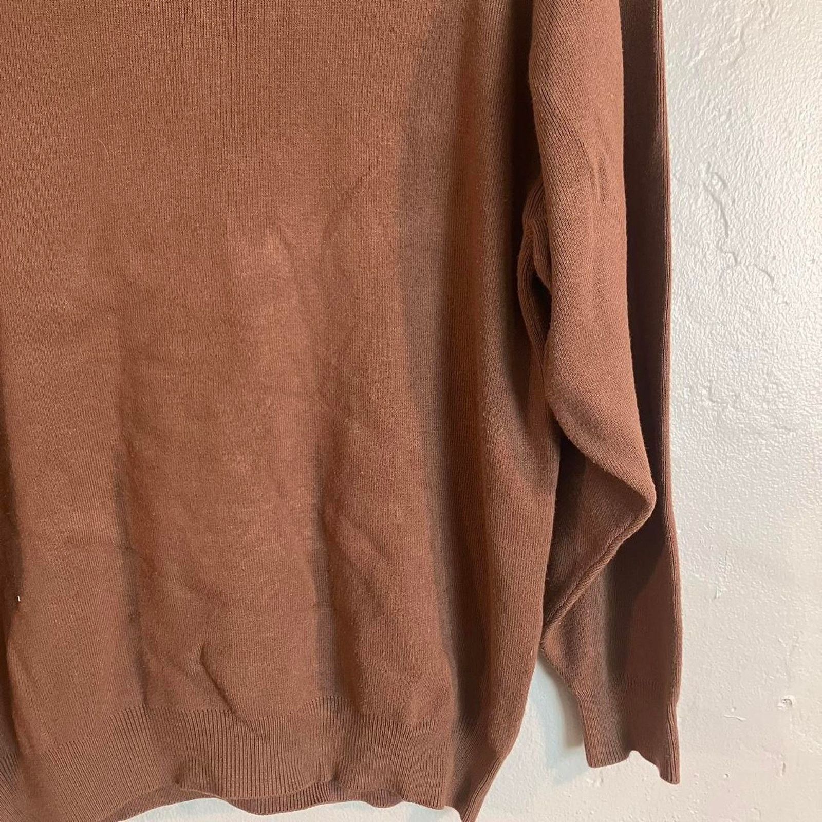 Vintage Casa Vincente Brown Wool Blend Pullover Sweater Size US M / EU 48-50 / 2 - 3 Thumbnail
