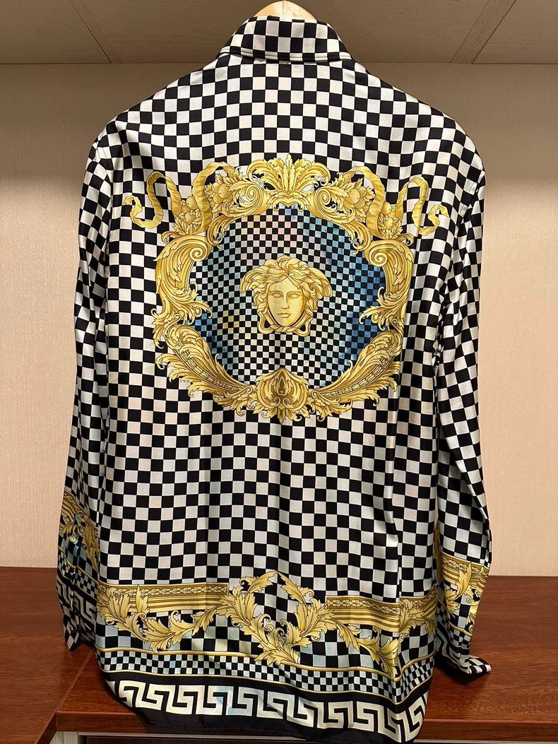 Other Versace Mulberry silk shirt Size US L / EU 52-54 / 3 - 2 Thumbnail