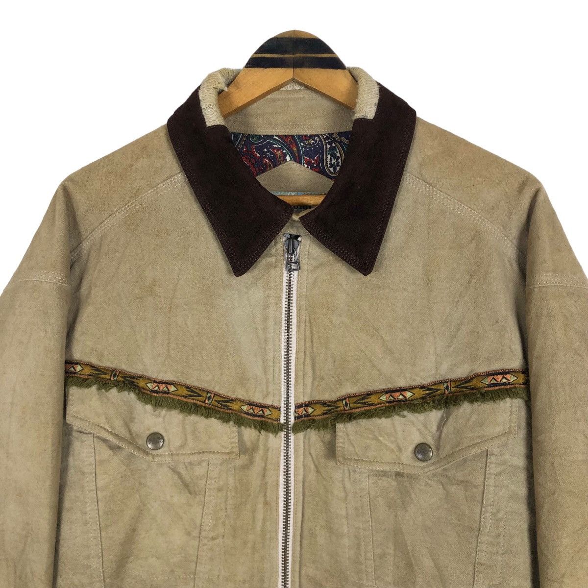 Nigel Cabourn Vintage 90s Nigel Cabourn England Navajo Worker Jacket Size US XL / EU 56 / 4 - 7 Thumbnail