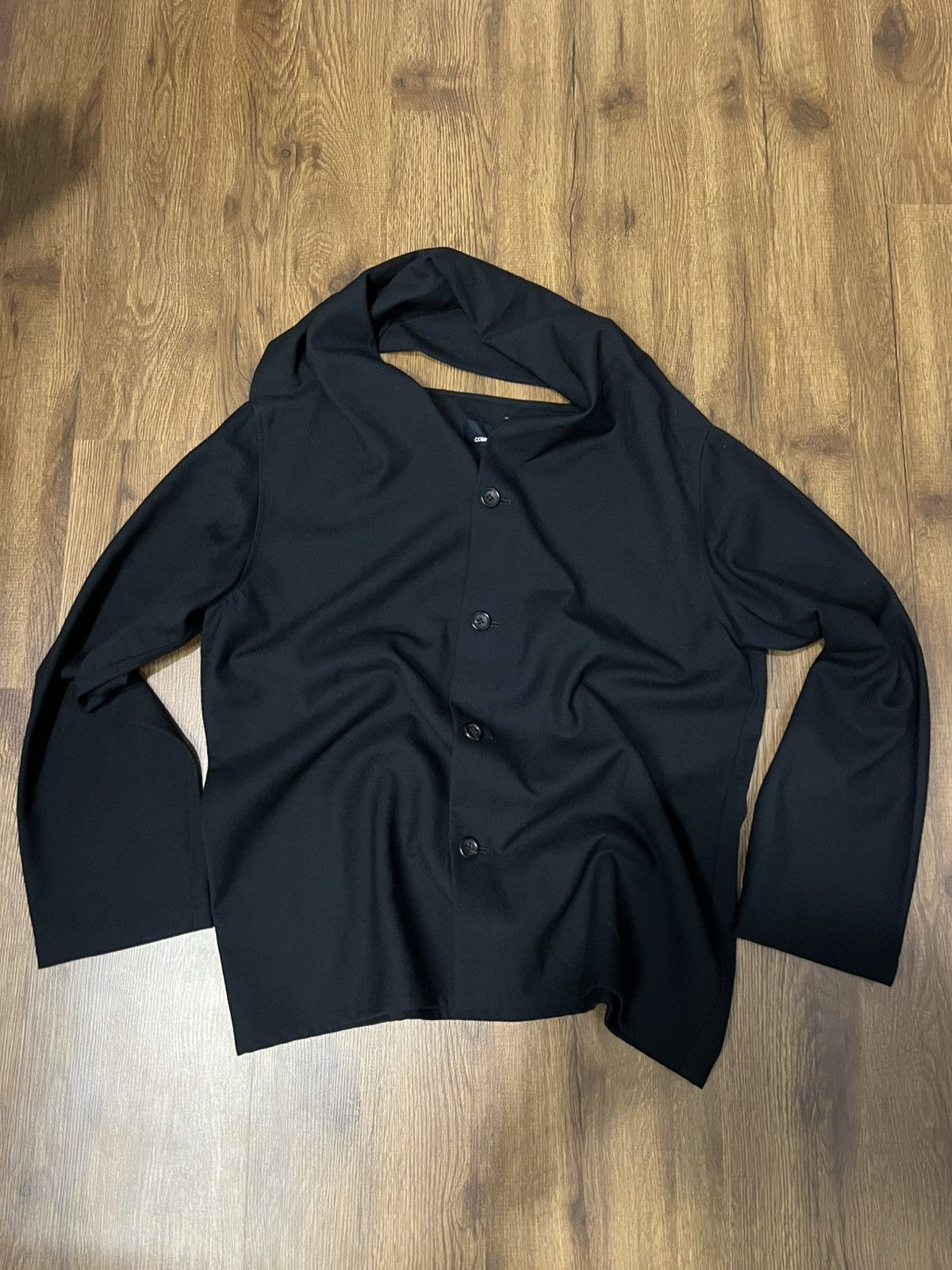 Tricot Comme des Garcons 1992 Vintage Tricot Comme des Garcons Black Blazer Jacket Size M / US 6-8 / IT 42-44 - 3 Thumbnail