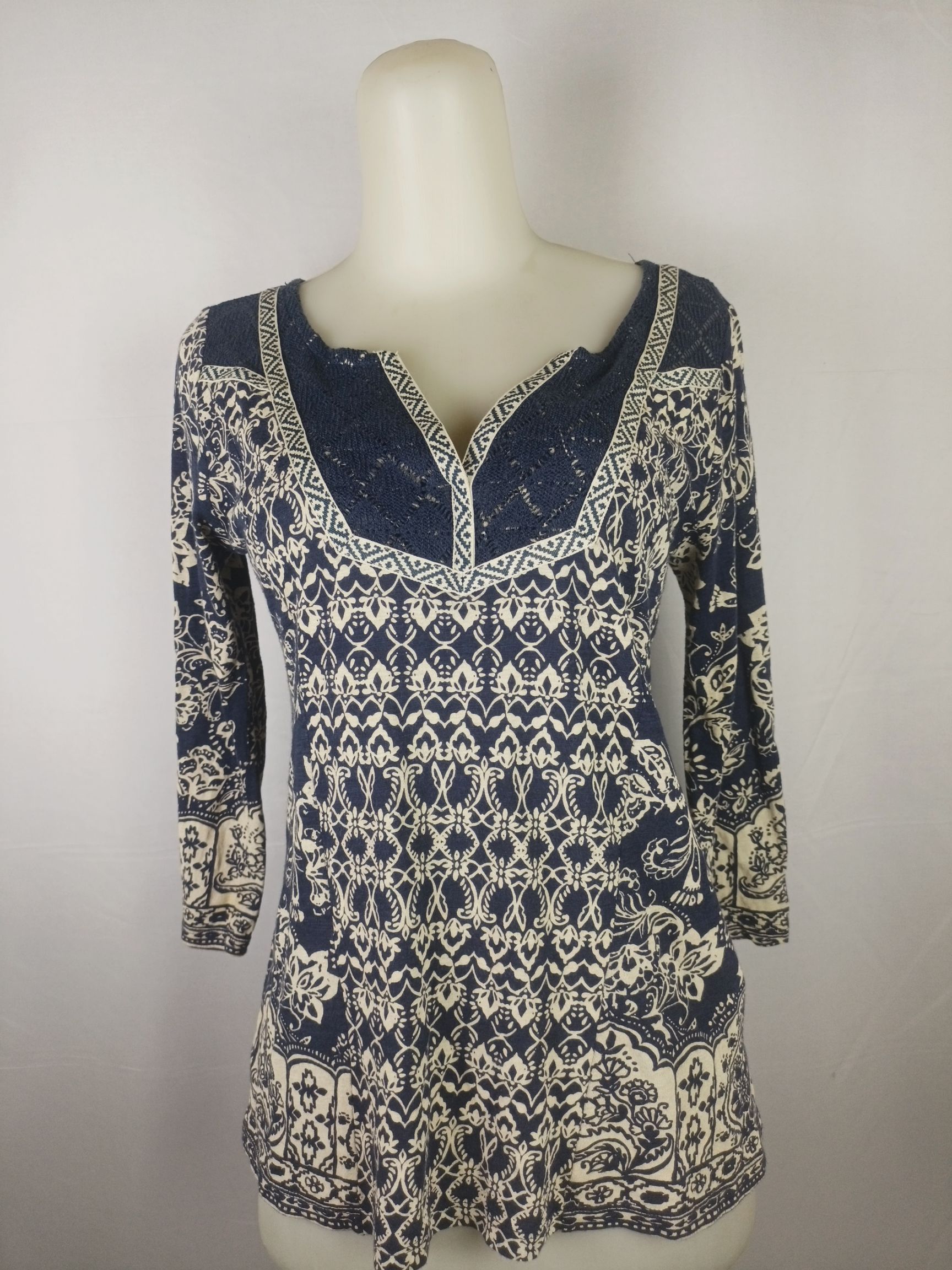 Japanese Brand × Lucky Brand LUCKY BRAND LIVE IN LOVE Women's Blouse Shirt Top Bohemian Size S / US 4 / IT 40 - 1 Thumbnail