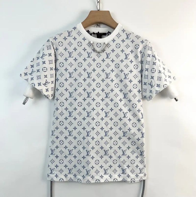 Louis Vuitton Louis Vuitton Summer White Graphic T-Shirt 0089 Size S / US 4 / IT 40 - 1 Thumbnail