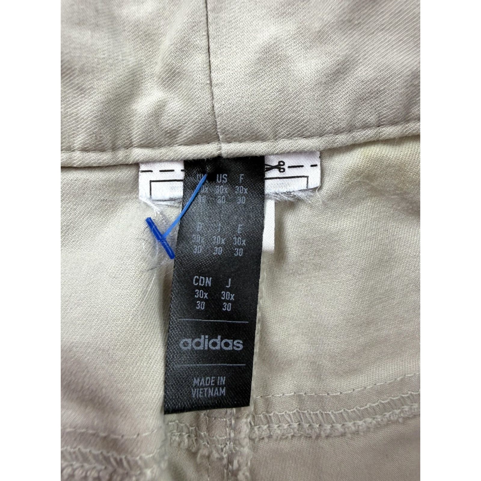 Adidas Adidas Pants Mens 30x30 Beige Chino Regular Fit Stretch Microfiber Casual Size US 30 / EU 46 - 4 Thumbnail