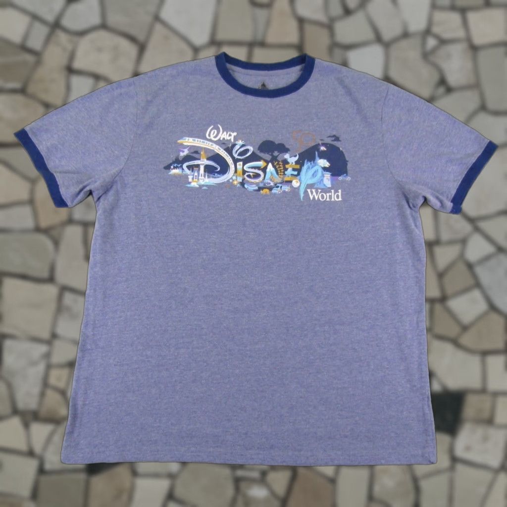 Disney VINTAGE Disney Mickey Mouse Graphic Print T-Shirt Mens 2XL Blue Short Sleeve Crewneck Casual Cartoon Tee Size US XXL / EU 58 / 5 - 1 Thumbnail