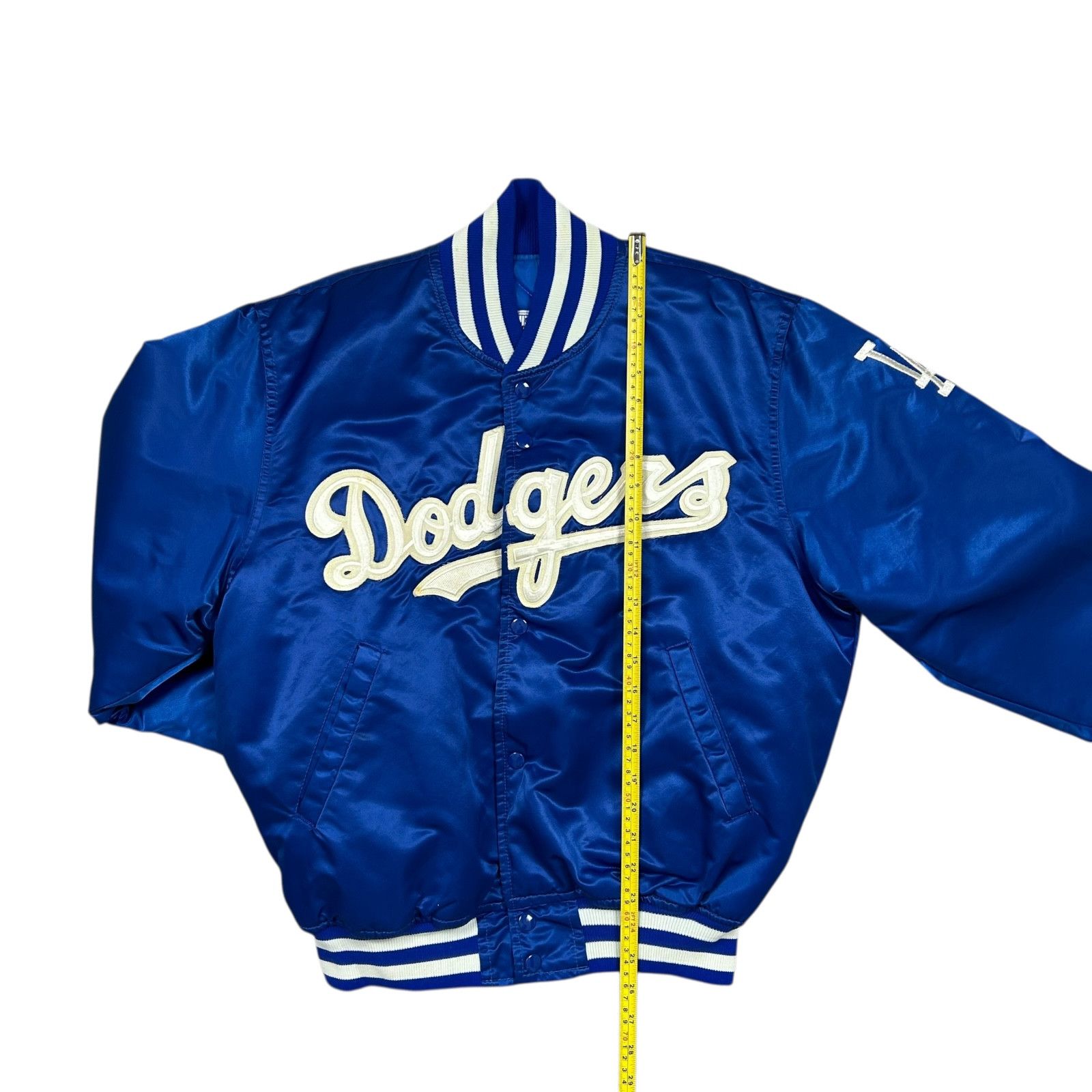 MLB RARE VTG 90s Dodgers Valenzuela 34 STARTER SATIN JACKET Size US M / EU 48-50 / 2 - 12 Thumbnail