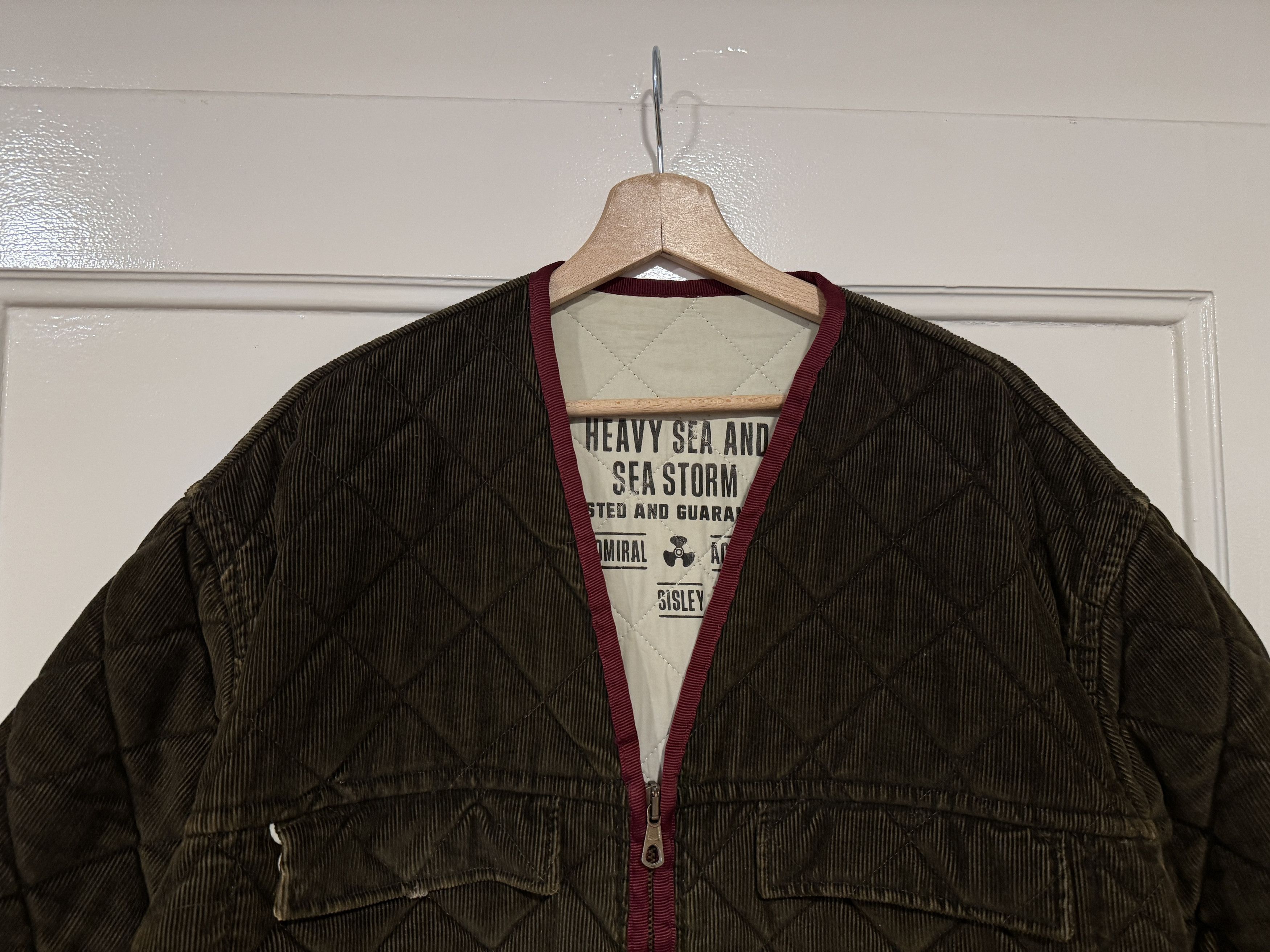 Sisley Sisley quilted jacket army olive khaki italy L Size US L / EU 52-54 / 3 - 2 Thumbnail