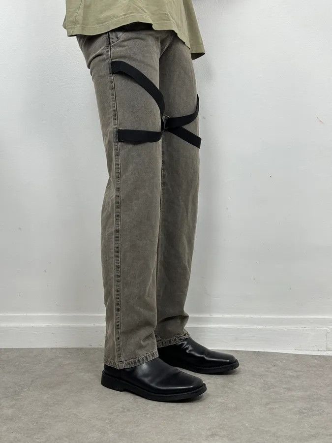 Dolce & Gabbana AW2003 Dolce & Gabbana Grey Bondage Pants Size US 30 / EU 46 - 3 Thumbnail