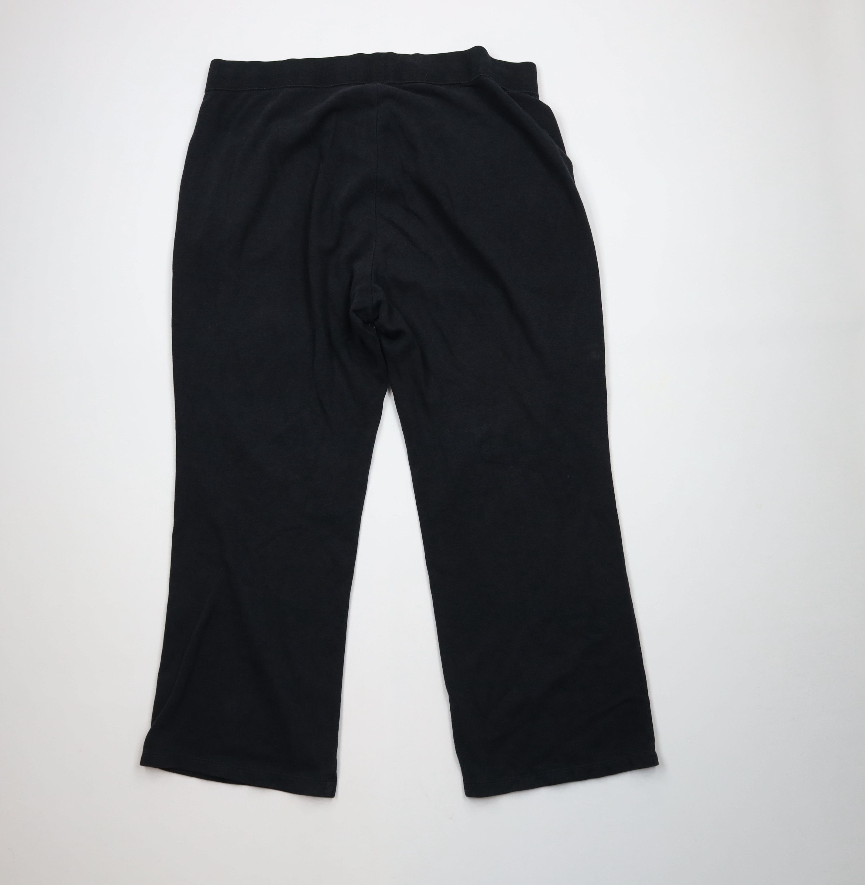 Nike × Vintage Vintage Y2K Nike Scott Mini Swoosh Wide Leg Sweatpants Black Size 42" / US 20 - 8 Thumbnail