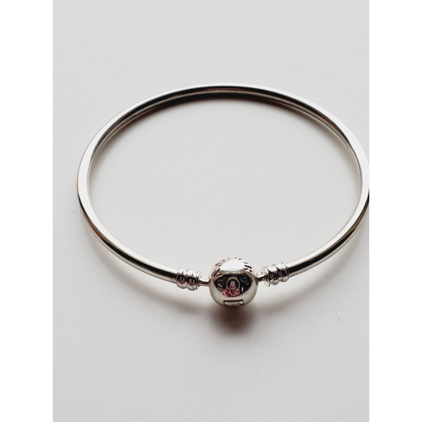 pandora Pandora Charm Barrel Bangle Bracelet S925 Silver 7.5”/19cm Size ONE SIZE - 3 Thumbnail