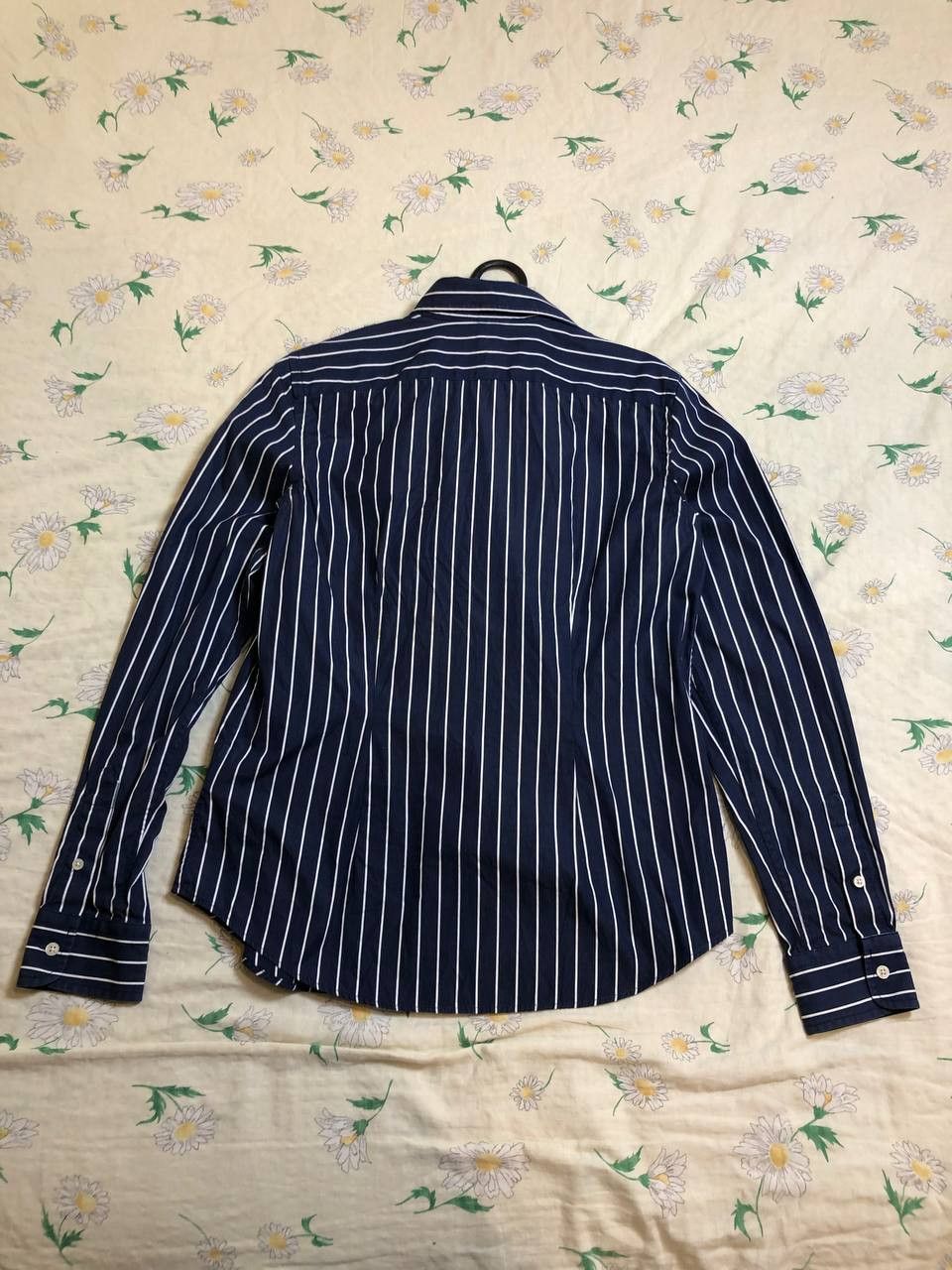 Polo Ralph Lauren Ralph Lauren Navy Striped Button Down Ruffle Shirt Size S / US 4 / IT 40 - 11 Thumbnail