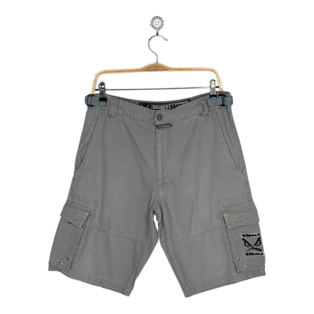 Girl Skateboards × Vintage Vintage 90s Bad Boy Short Pants Dark Grey Size US 33 - 1 Thumbnail