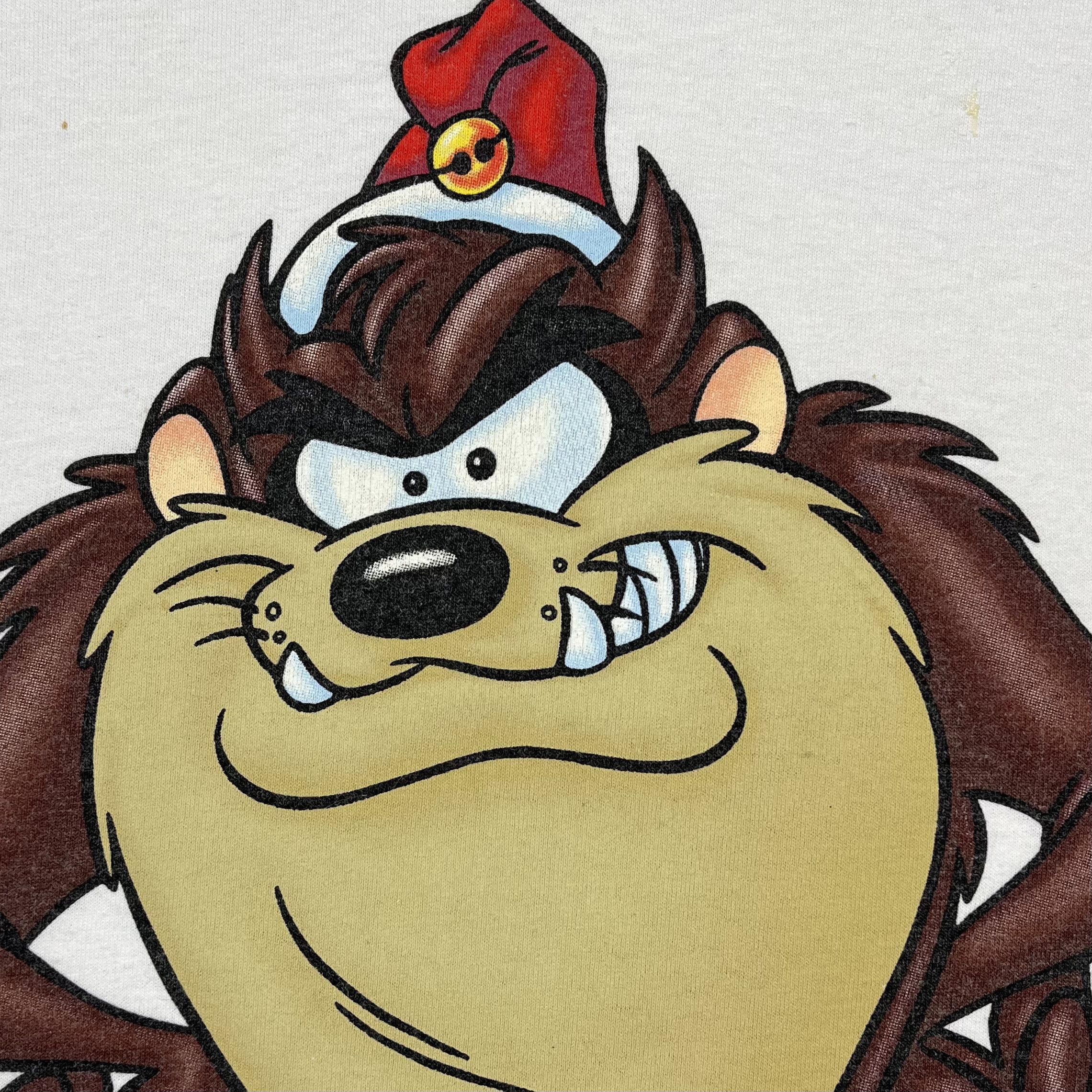 Vintage Vintage Warner Bros Taz Big Logo Cartoon T shirt 1999 Size US M / EU 48-50 / 2 - 7 Thumbnail