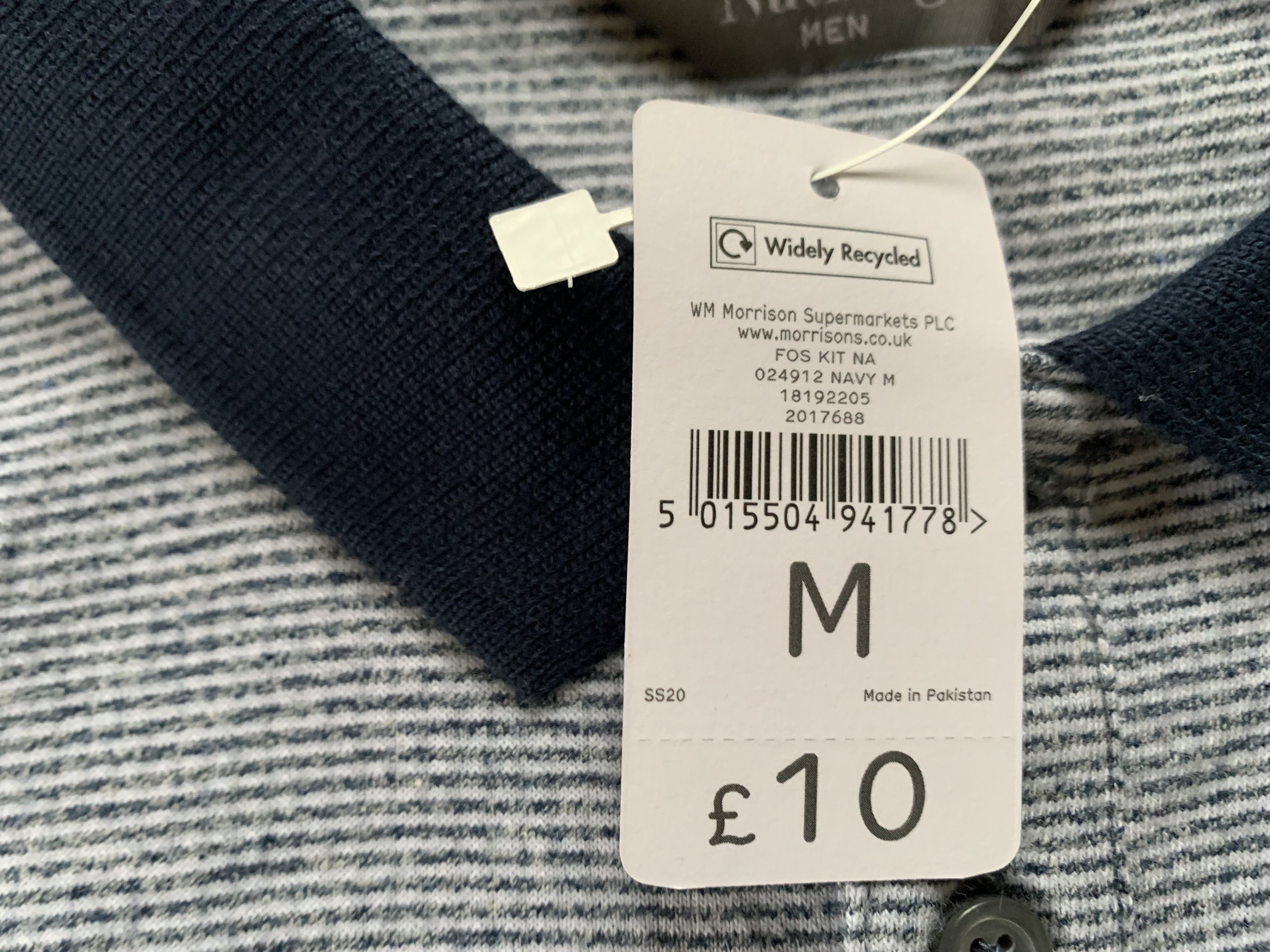 Nutmeg NUTMEG Stripe Cotton Polo T-Shirt Size US M / EU 48-50 / 2 - 6 Thumbnail
