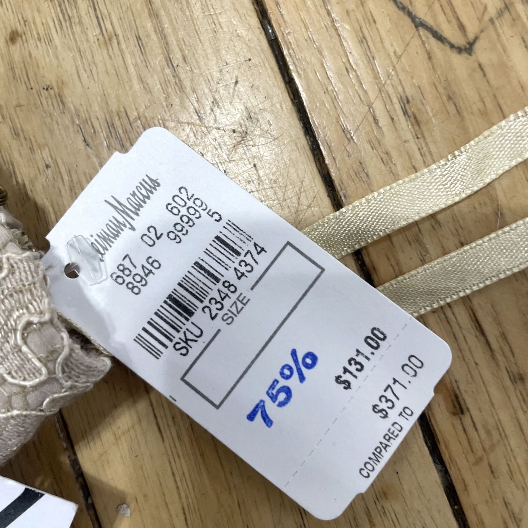 Diane von Furstenberg Diane von Furstenberg Amira Dress Women 6 Tan Floral Lace Knee Length Boho Fit & Flare New Size M / US 6-8 / IT 42-44 - 7 Thumbnail