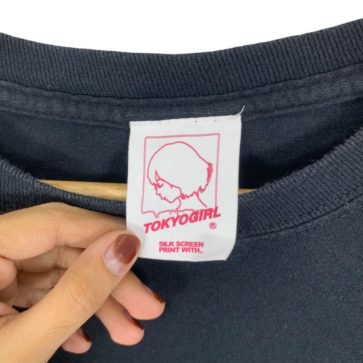 Vintage TOKYO GIRL COLLECTION Silk Screen Print Baggy Tee Shirt Top Size XL / US 12-14 / IT 48-50 - 5 Thumbnail