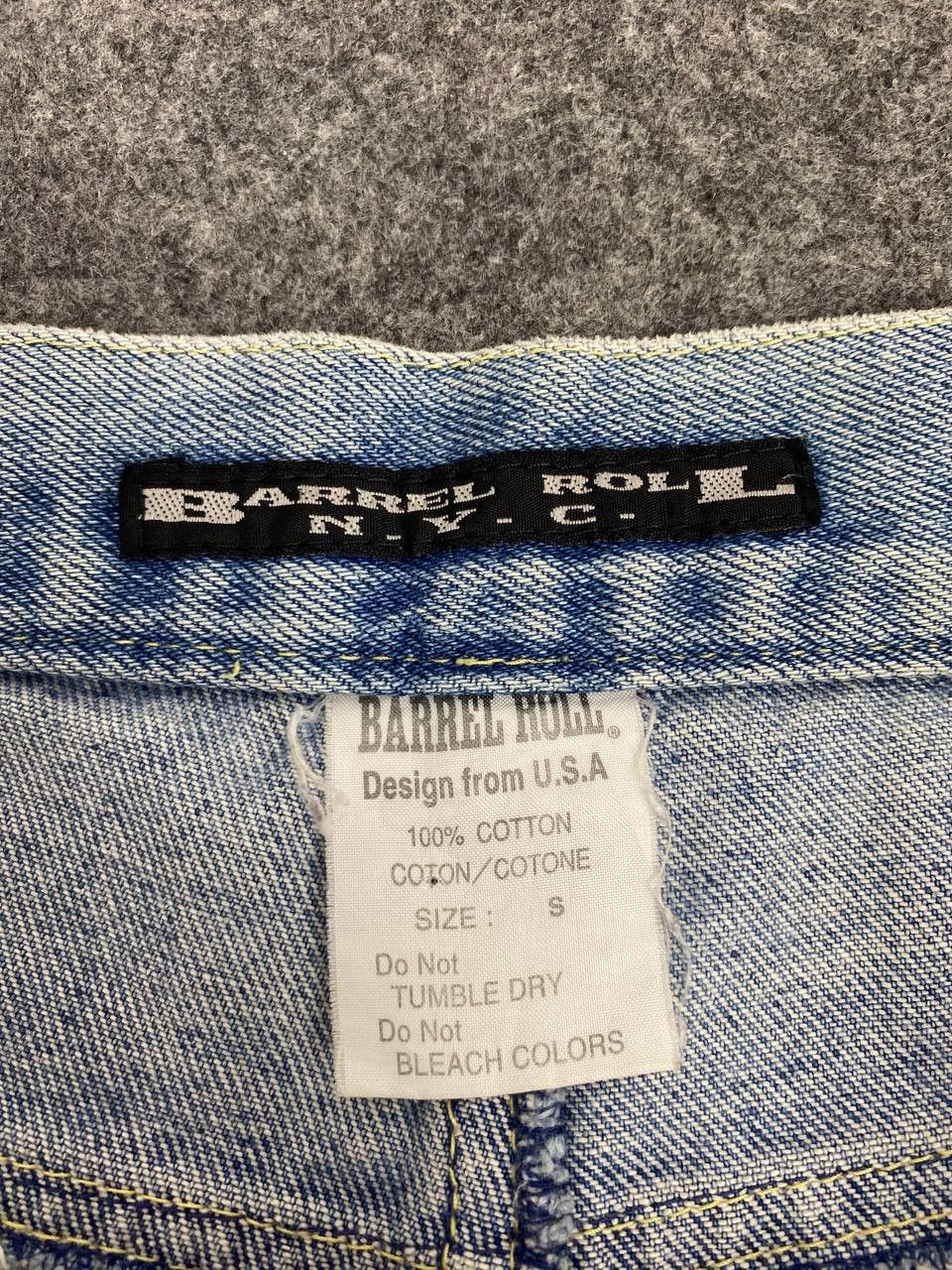 JNCO barrel roll nyc baggy jeans nice design Size US 31 - 12 Thumbnail