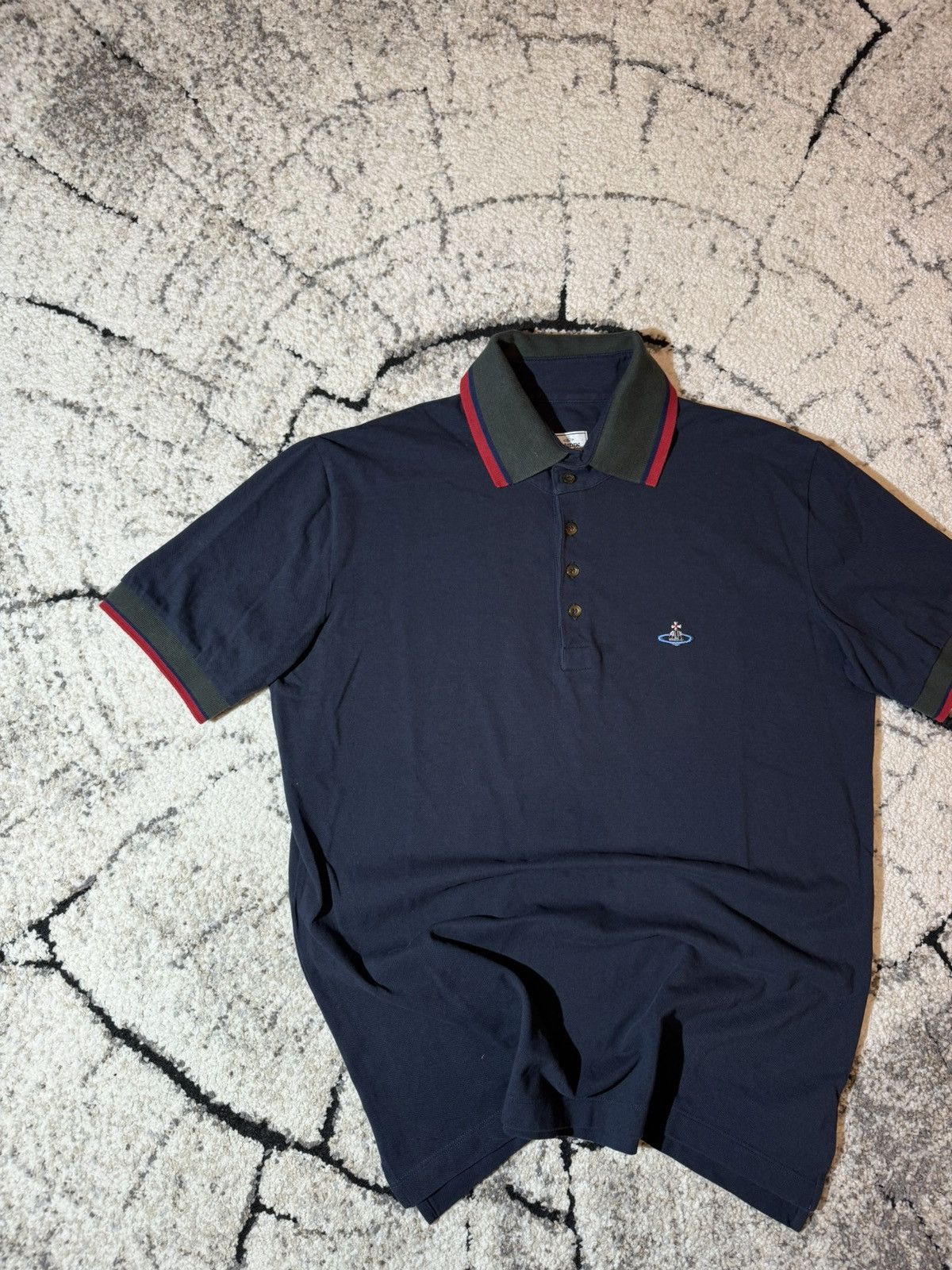 Vintage × Vivienne Westwood Vivienne Westwood Orbital 2 Krall Men’s Blue Embroidered Tee Size US XL / EU 56 / 4 - 3 Thumbnail