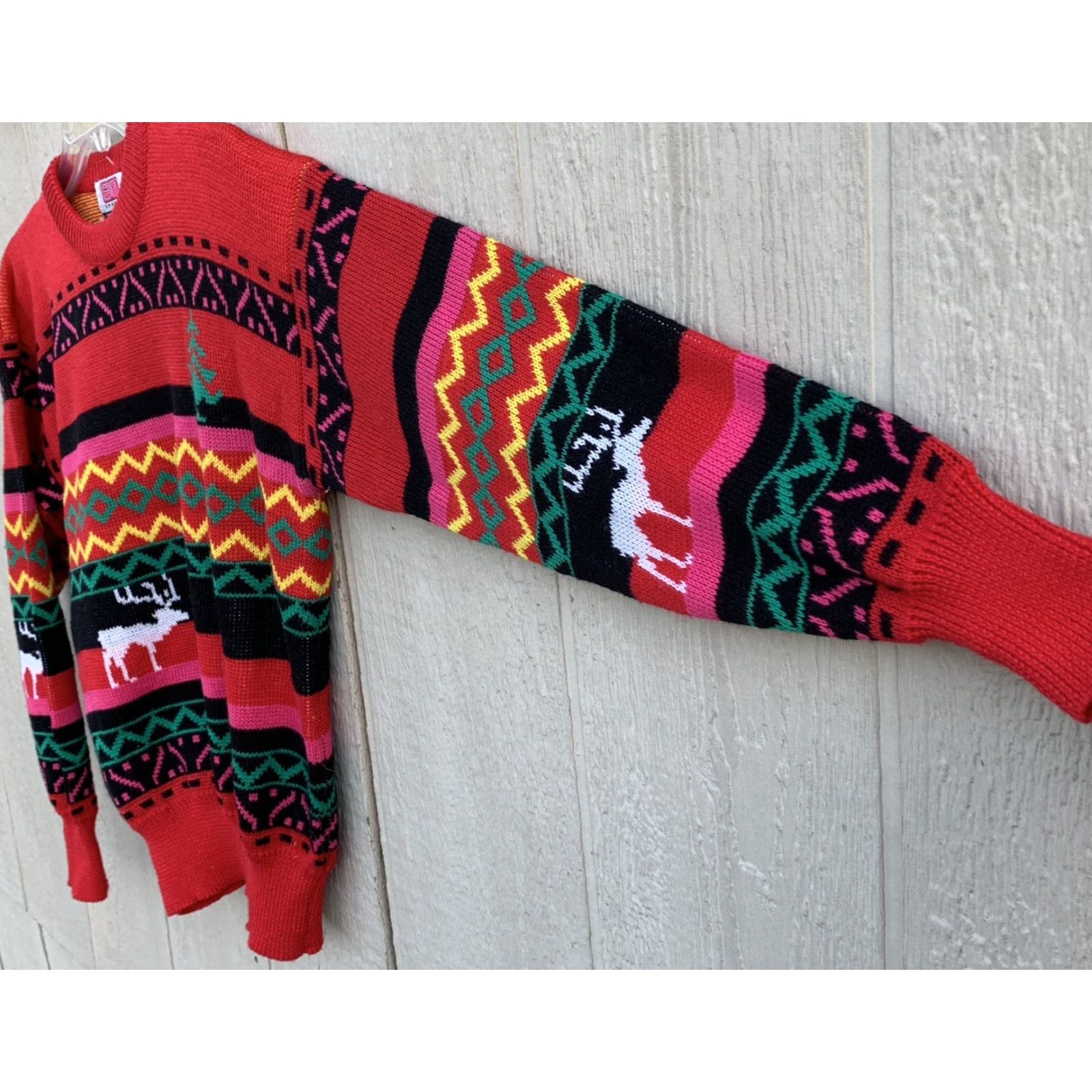 Vintage Vintage eir Sports Sun Valley Idaho Sweater 80s Ski Snow Juniors Size 14 Size XL / US 12-14 / IT 48-50 - 4 Thumbnail