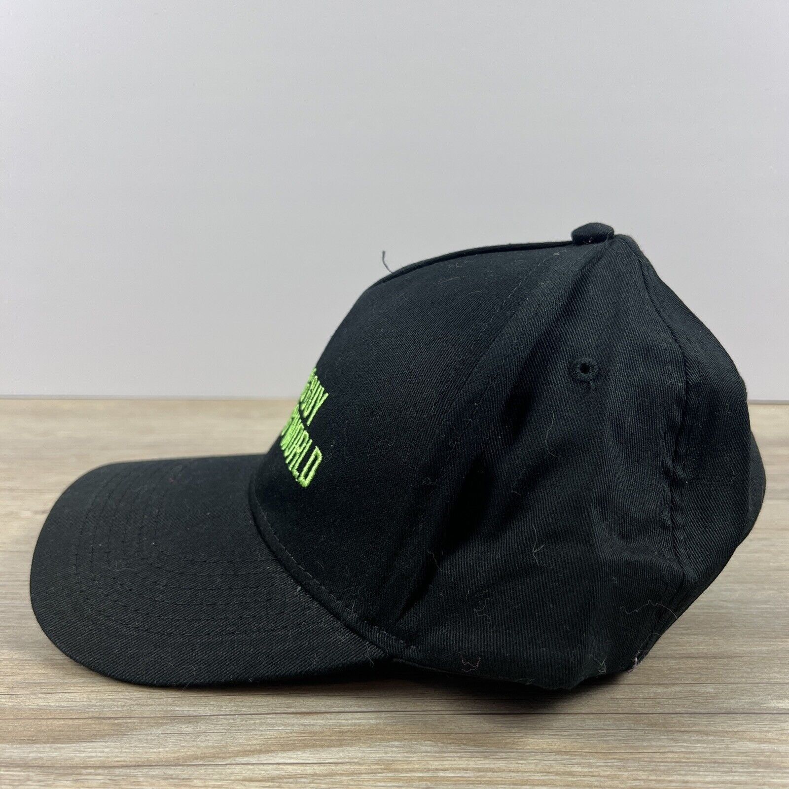 Other Big Guy Big World Hat Snapback Hat Black Adjustable Hat Adul Size ONE SIZE - 8 Thumbnail