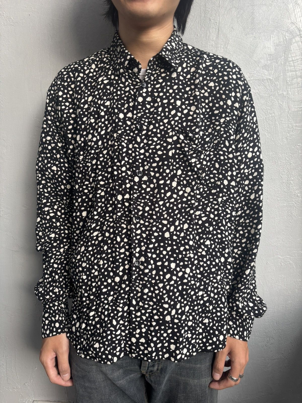 Saint Laurent Paris Saint Laurent SS2019 viscose leopard shirt Size US L / EU 52-54 / 3 - 1 Thumbnail