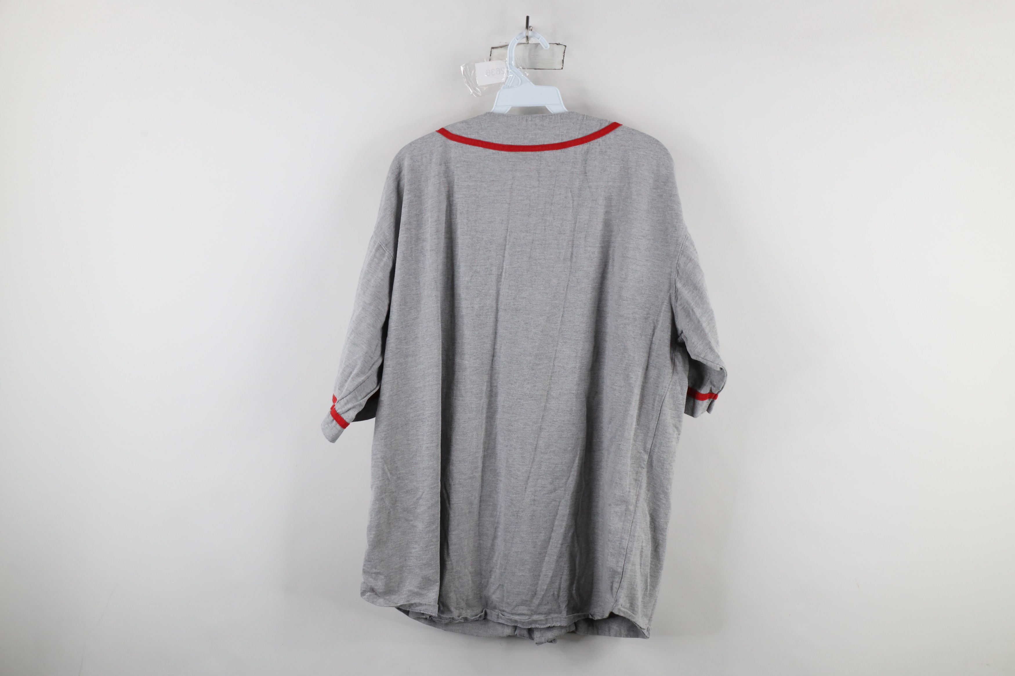 Vintage Vintage 90s Out Ohio State University Baseball Jersey Gray Size US L / EU 52-54 / 3 - 12 Thumbnail