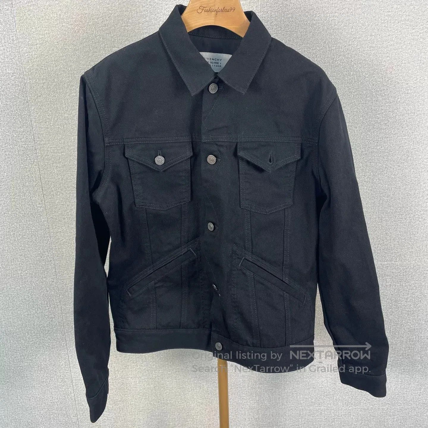 Givenchy Givenchy Letter Print Denim Jacket. Size US M / EU 48-50 / 2 - 1 Thumbnail