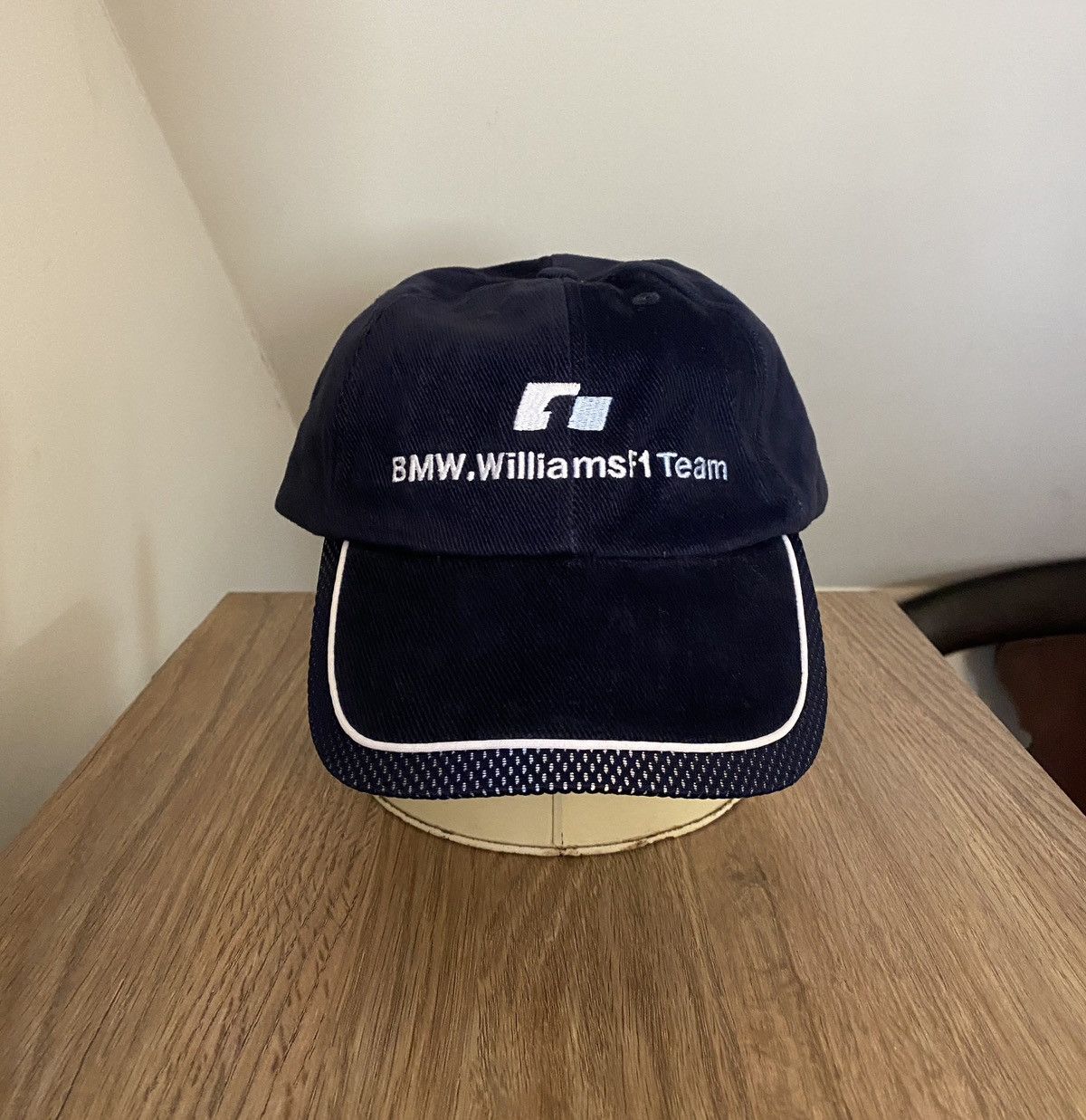 BMW Vintage 2001 Y2K BMW Williams F1 Team Navy Strapback Hat Cap Size ONE SIZE - 1 Thumbnail