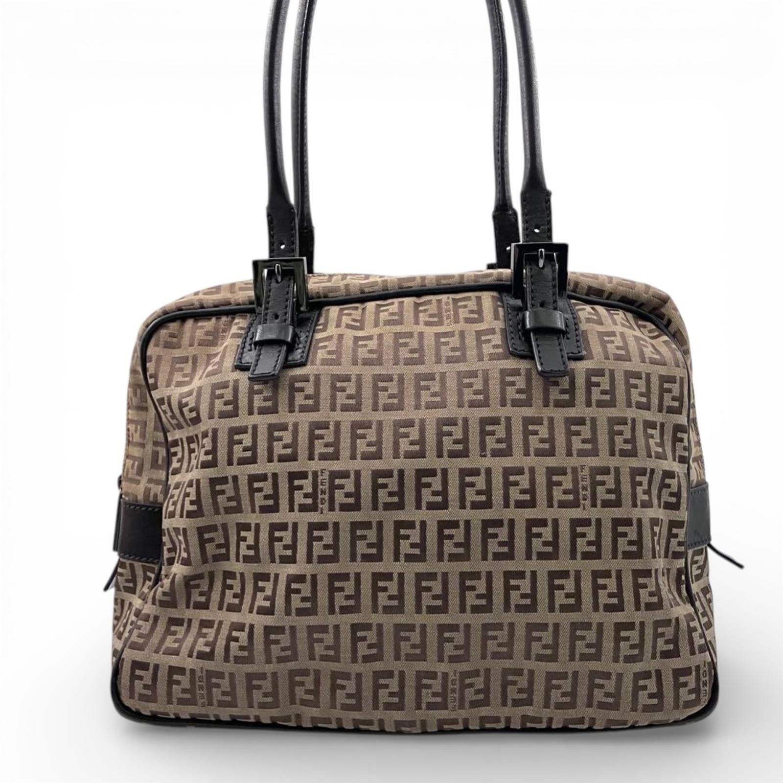 Fendi Fendi - Zucca Monogram Canvas Tote Bag Size ONE SIZE - 2 Thumbnail