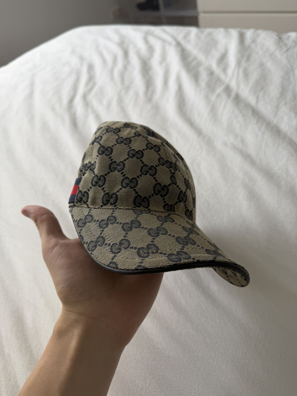 Gucci Gucci Hat Navy & Red Stripes Size ONE SIZE - 3 Thumbnail