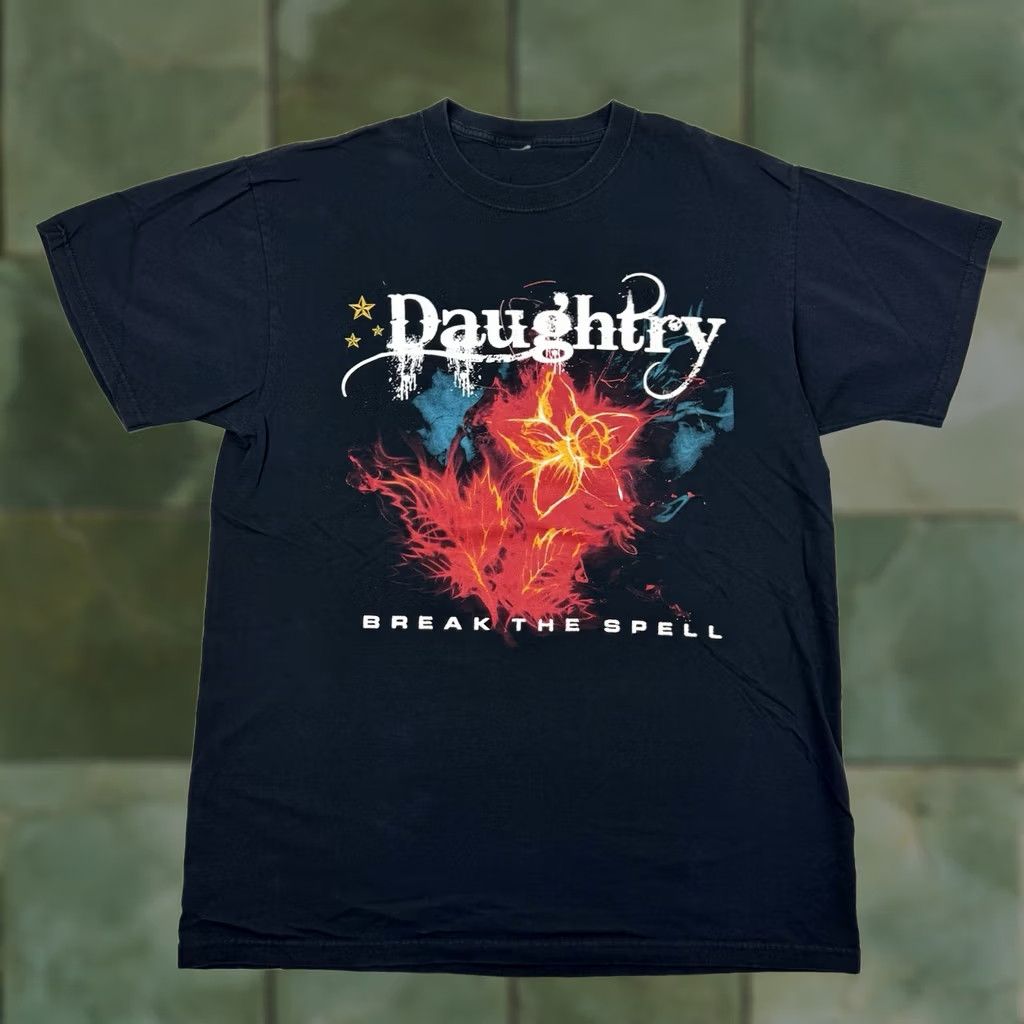 Spell Daughtry Break The Spell 2012 Tour T Shirt Adult Large Band Tee Music Rock Y2K Black Mens Size US L / EU 52-54 / 3 - 1 Thumbnail