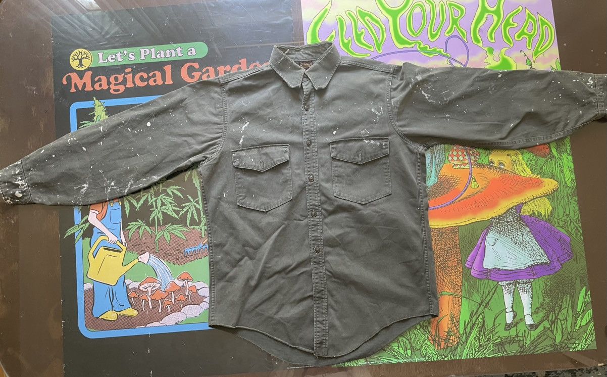 1940s paint splattered dickies button up