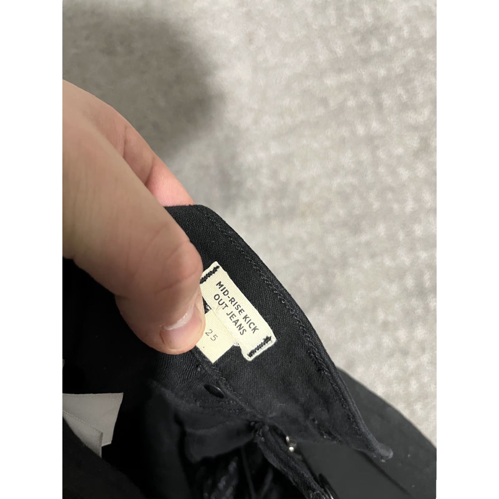 Madewell Madewell Jeans Women's Size 25 Black Mid-Rise Bootcut Style Cotton Stretch Womens Size 42" / US 20 - 6 Thumbnail