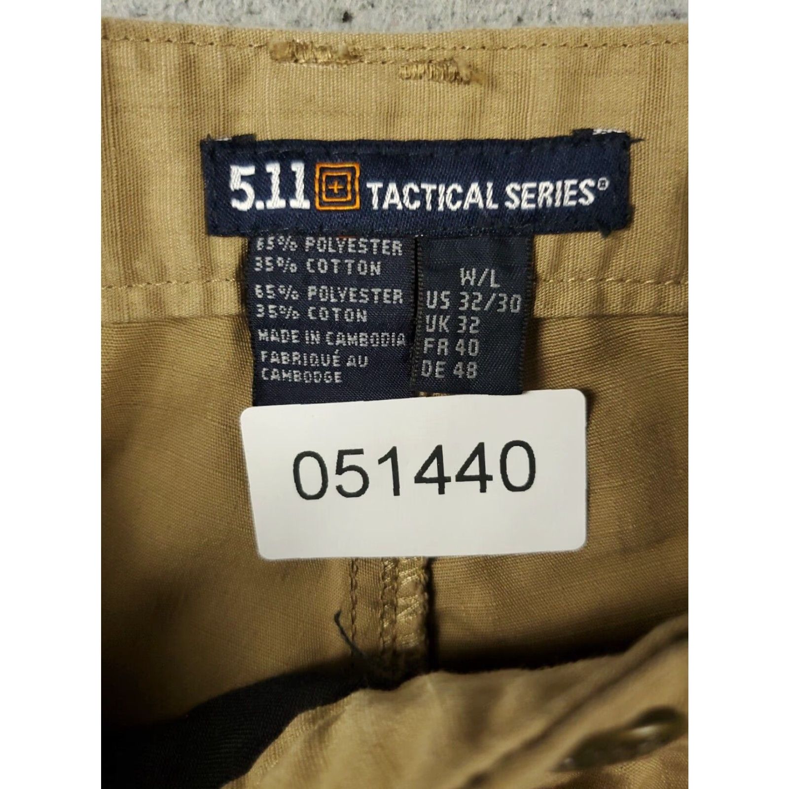 Vintage 5.11 Tactical Cargo Pants Mens Size 32x30 Beige Outdoor Workwear Trousers Size US 32 / EU 48 - 8 Thumbnail
