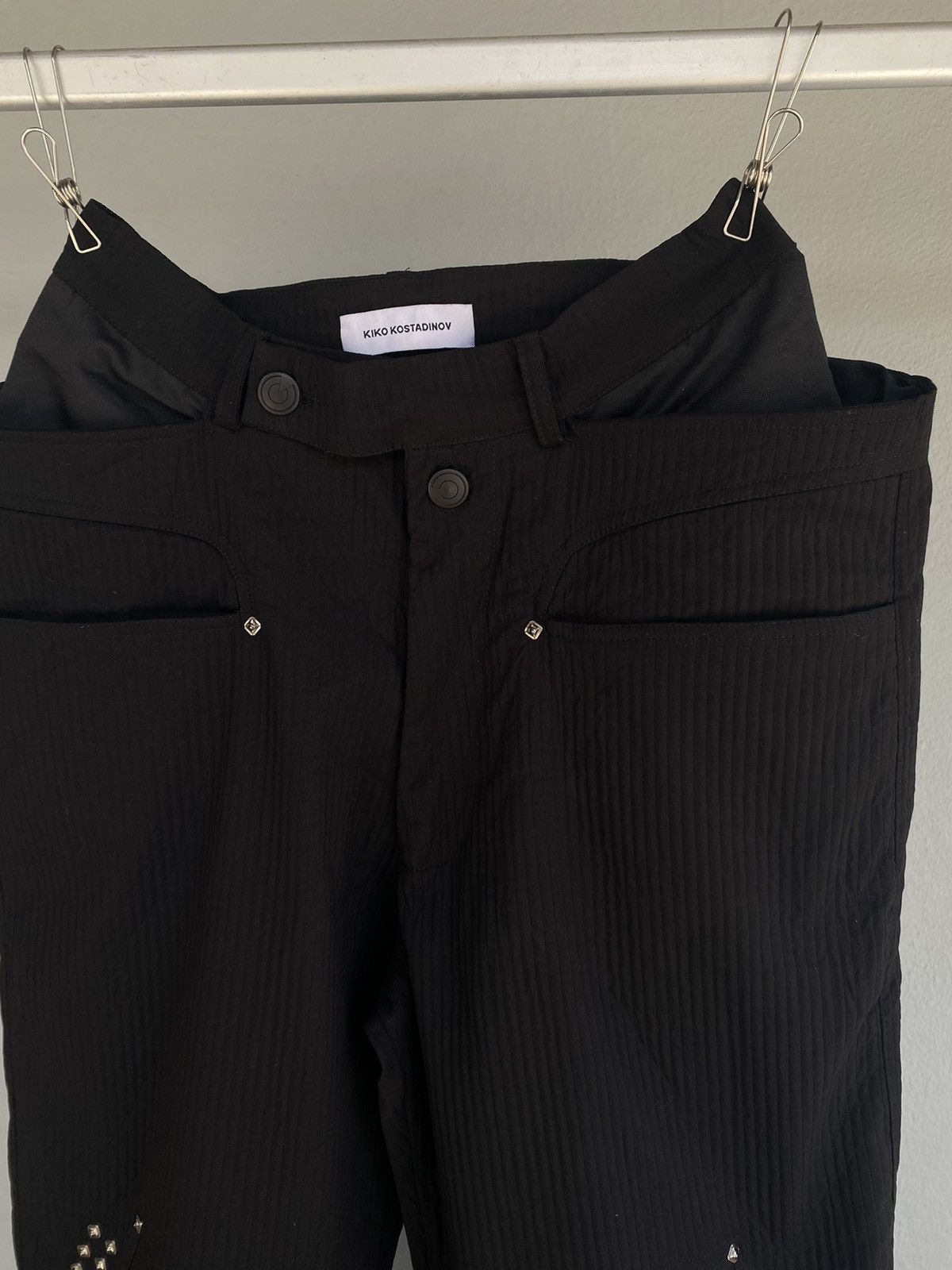 Designer × Kiko Kostadinov Kiko Kostadinov Black Antharsa Trousers Size US 30 / EU 46 - 4 Thumbnail