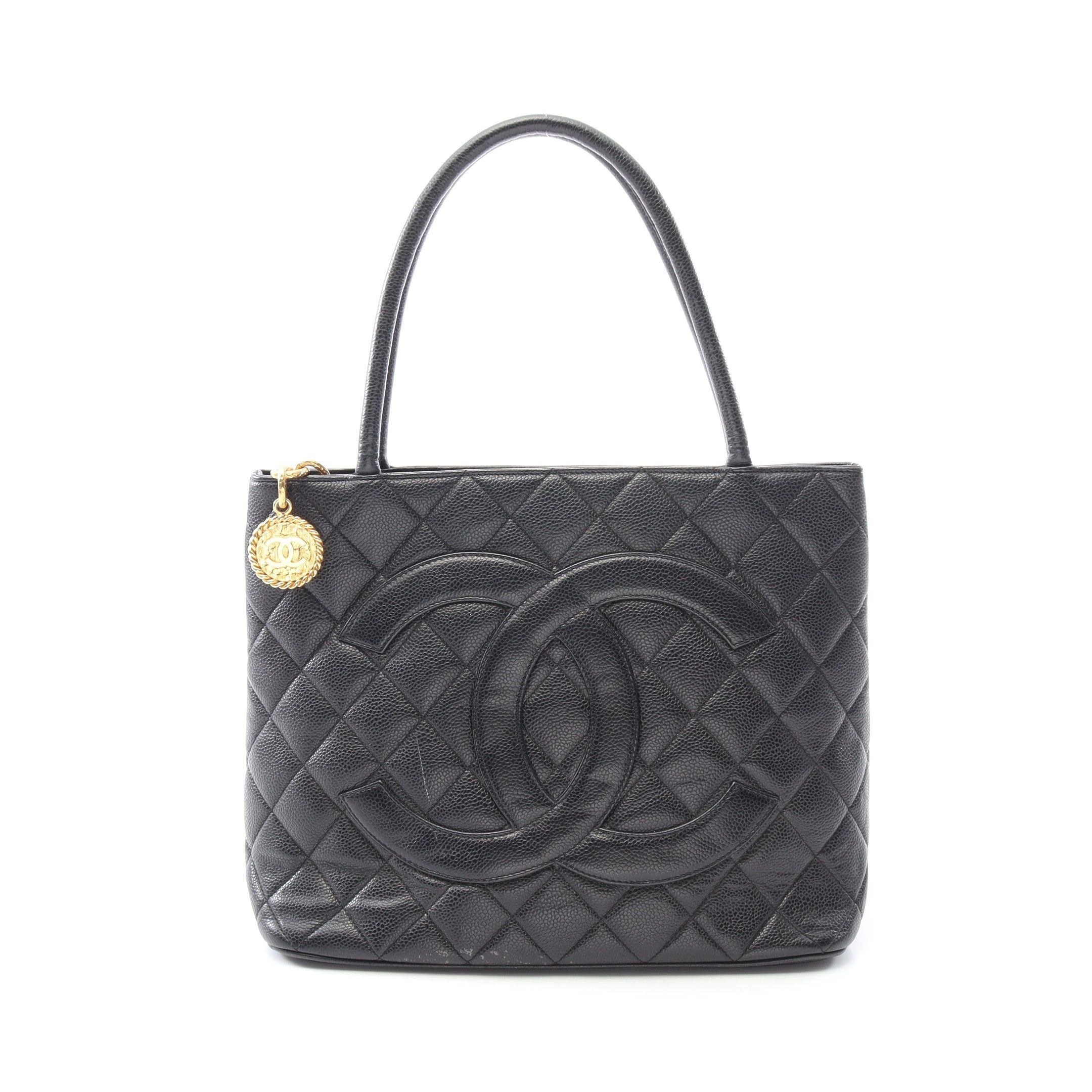 Chanel Chanel Reissue Tote Handbag Bag Caviar Skin Black Gold Hardware Size ONE SIZE - 1 Thumbnail
