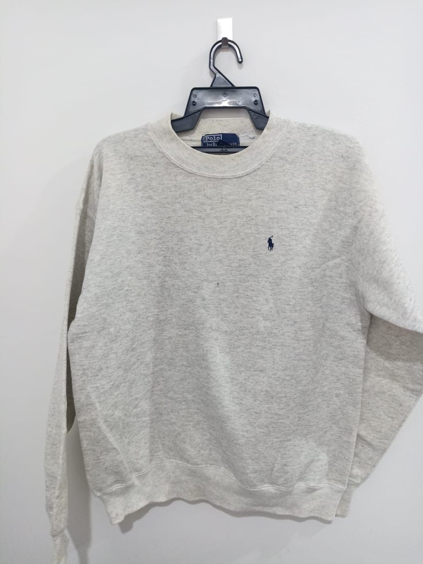 Polo Ralph Lauren Vintage Polo Ralph Lauren Gray Sweatshirt Size US L / EU 52-54 / 3 - 1 Thumbnail