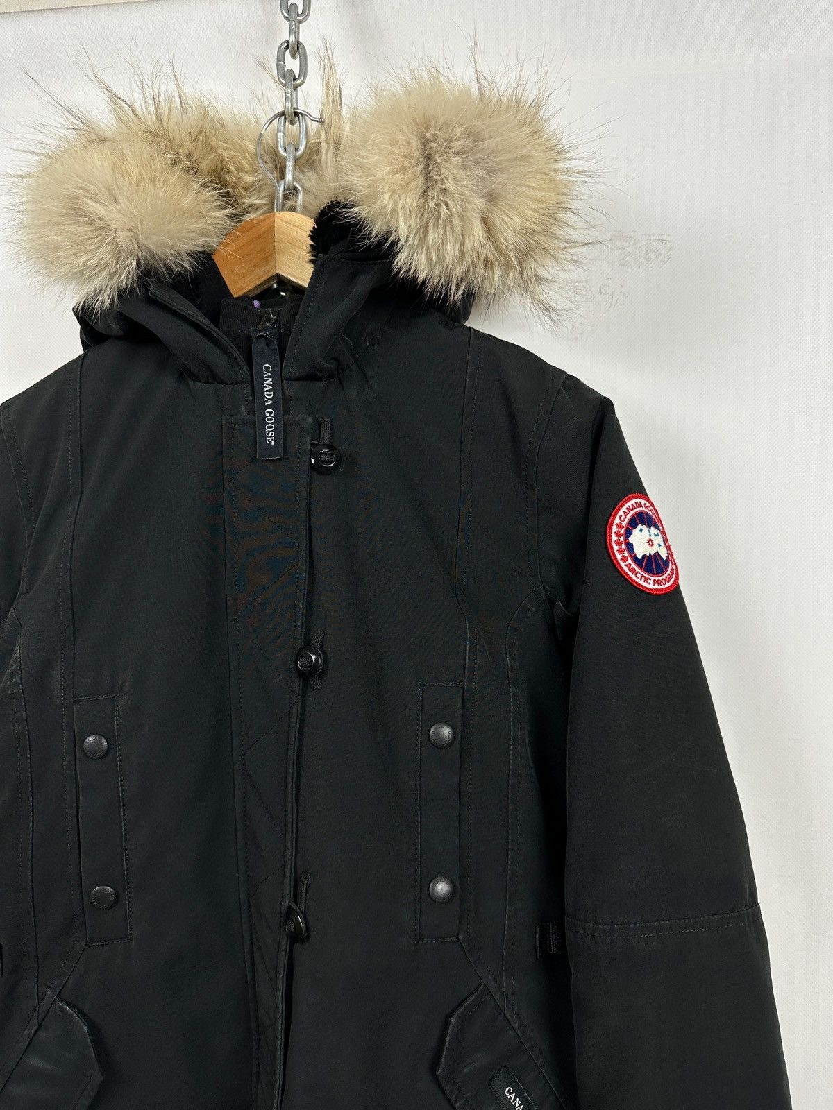 Canada Goose Canada Goose Kensington Black Down Parka Jacket Size XS / US 0-2 / IT 36-38 - 6 Thumbnail