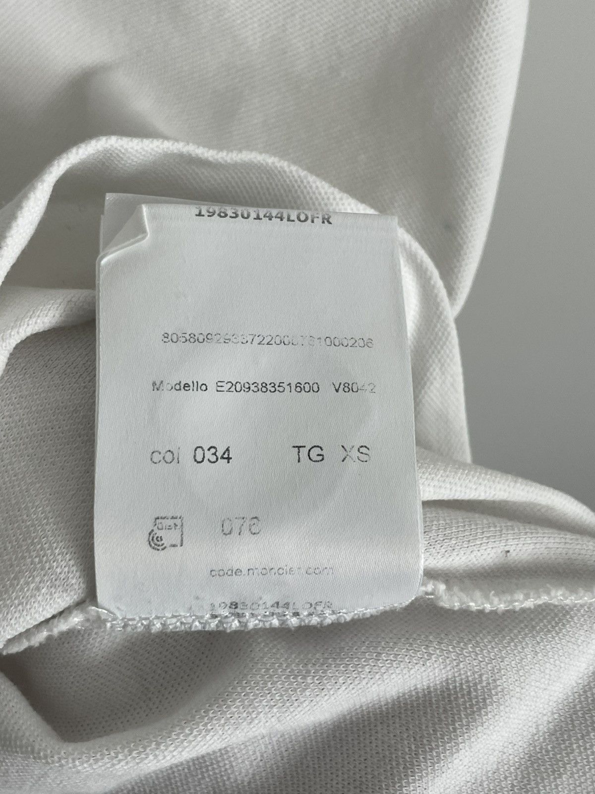 Moncler Moncler Maglia Polo Manica Corta Shirt White Size XS / US 0-2 / IT 36-38 - 10 Thumbnail