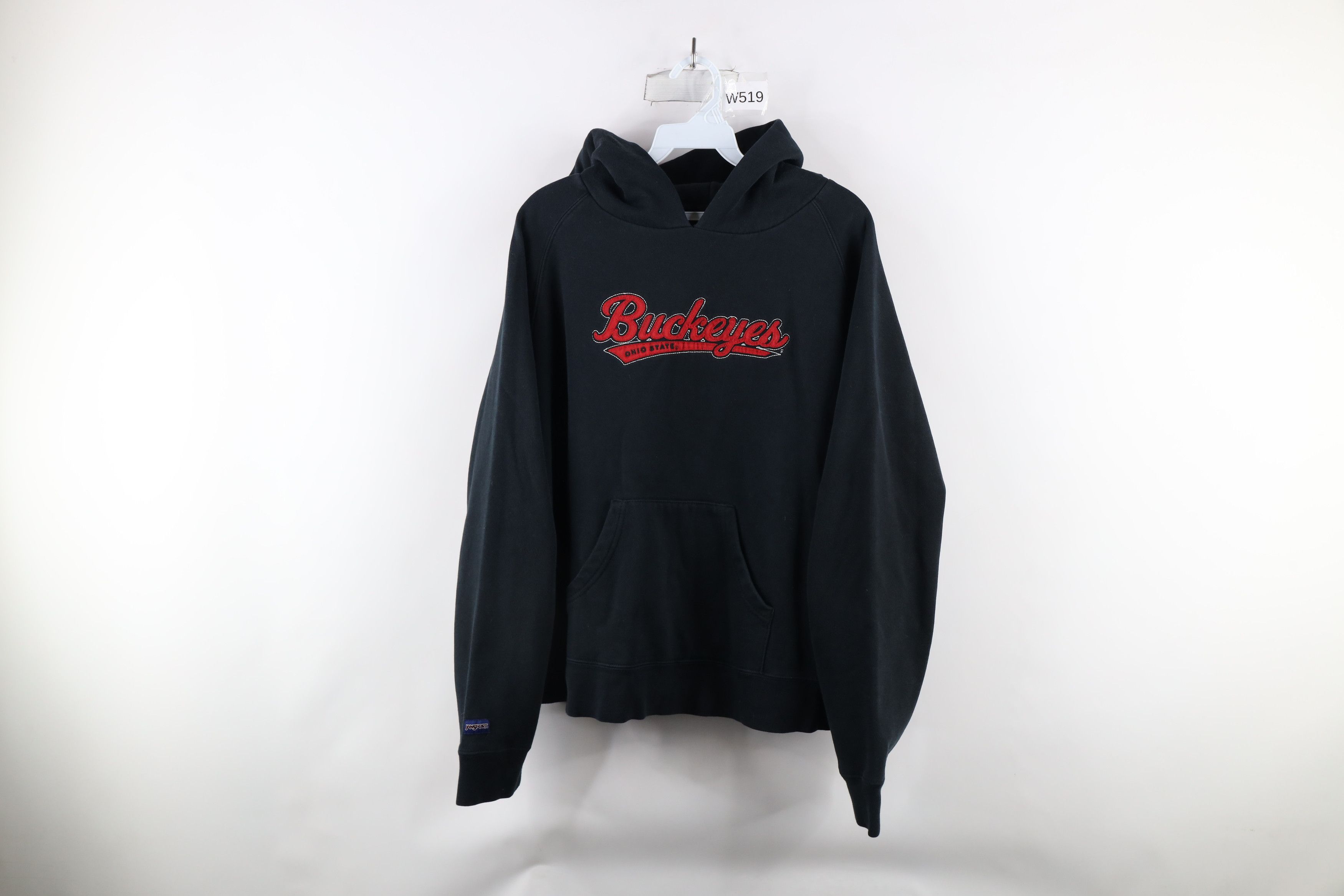 Vintage Vintage 90s Out Script Ohio State University Hoodie Black Size L / US 10 / IT 46 - 1 Thumbnail
