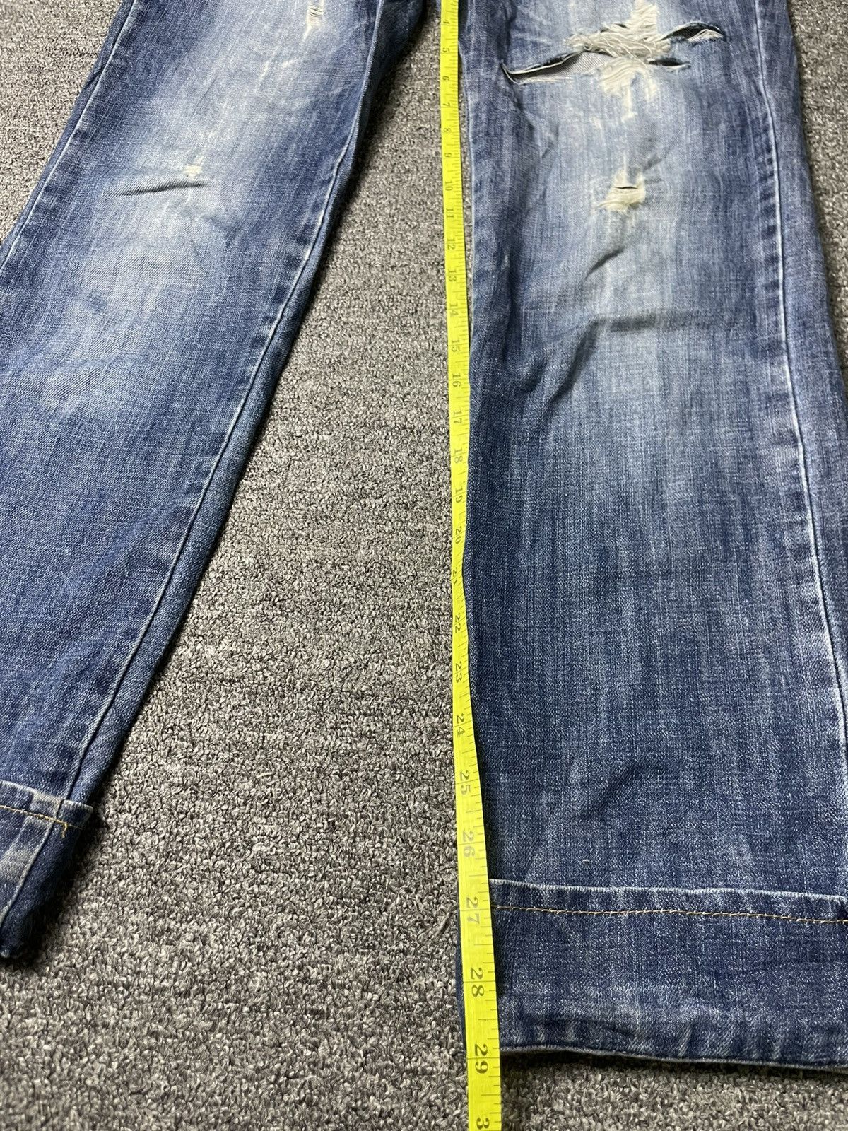Japanese Brand × Vintage NUSY JEANS Brand Ripped Distressed Denim (83) Size US 32 / EU 48 - 6 Thumbnail
