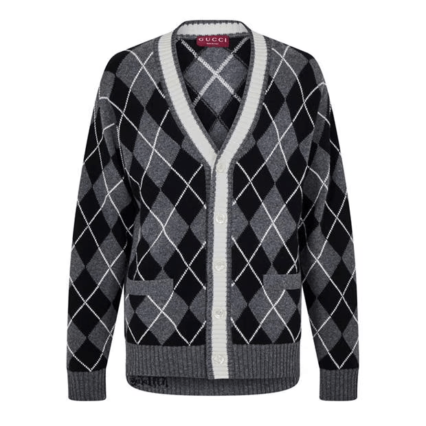 Gucci Argyle Cardigan Size US L / EU 52-54 / 3 - 1 Thumbnail