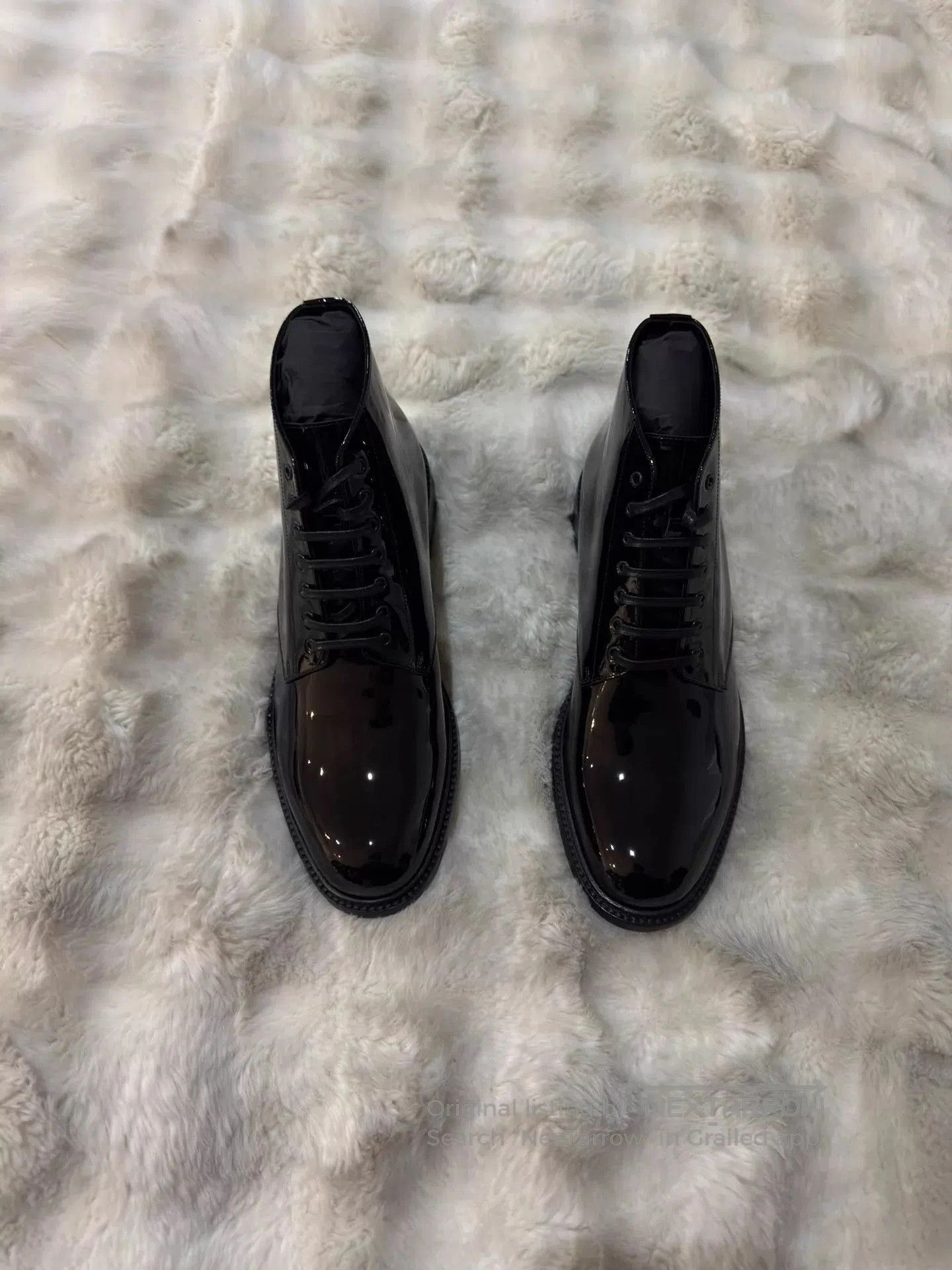 Saint Laurent Paris Black Leather Boots Size 9. Size US 9 / EU 42 - 4 Thumbnail