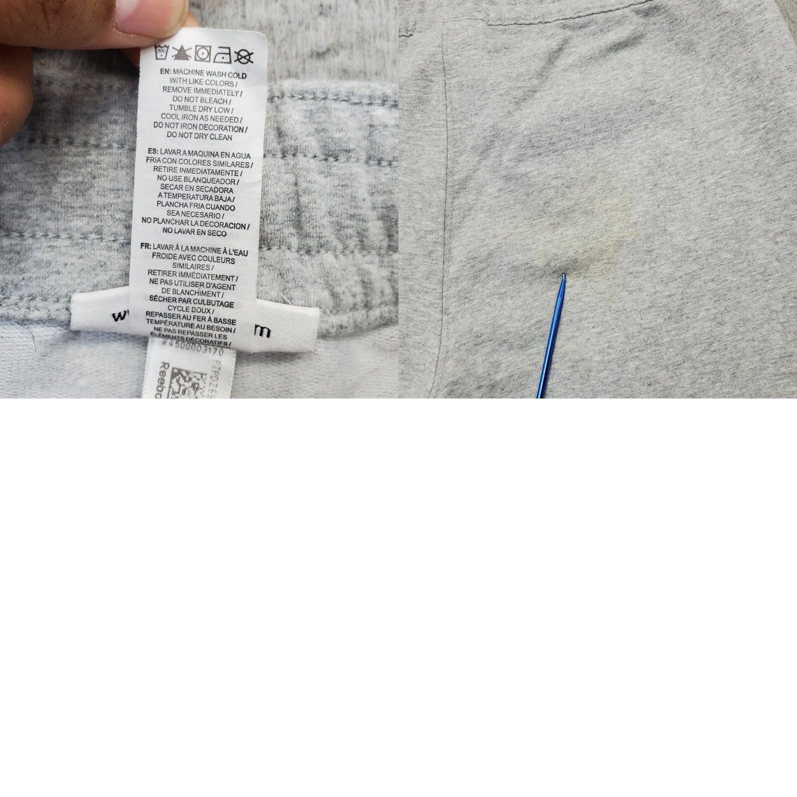Reebok Reebok Womens Small Gray Jogger Pants Tapered Leg Drawstring Waist Shorts? Size 28" / US 6 / IT 42 - 8 Thumbnail