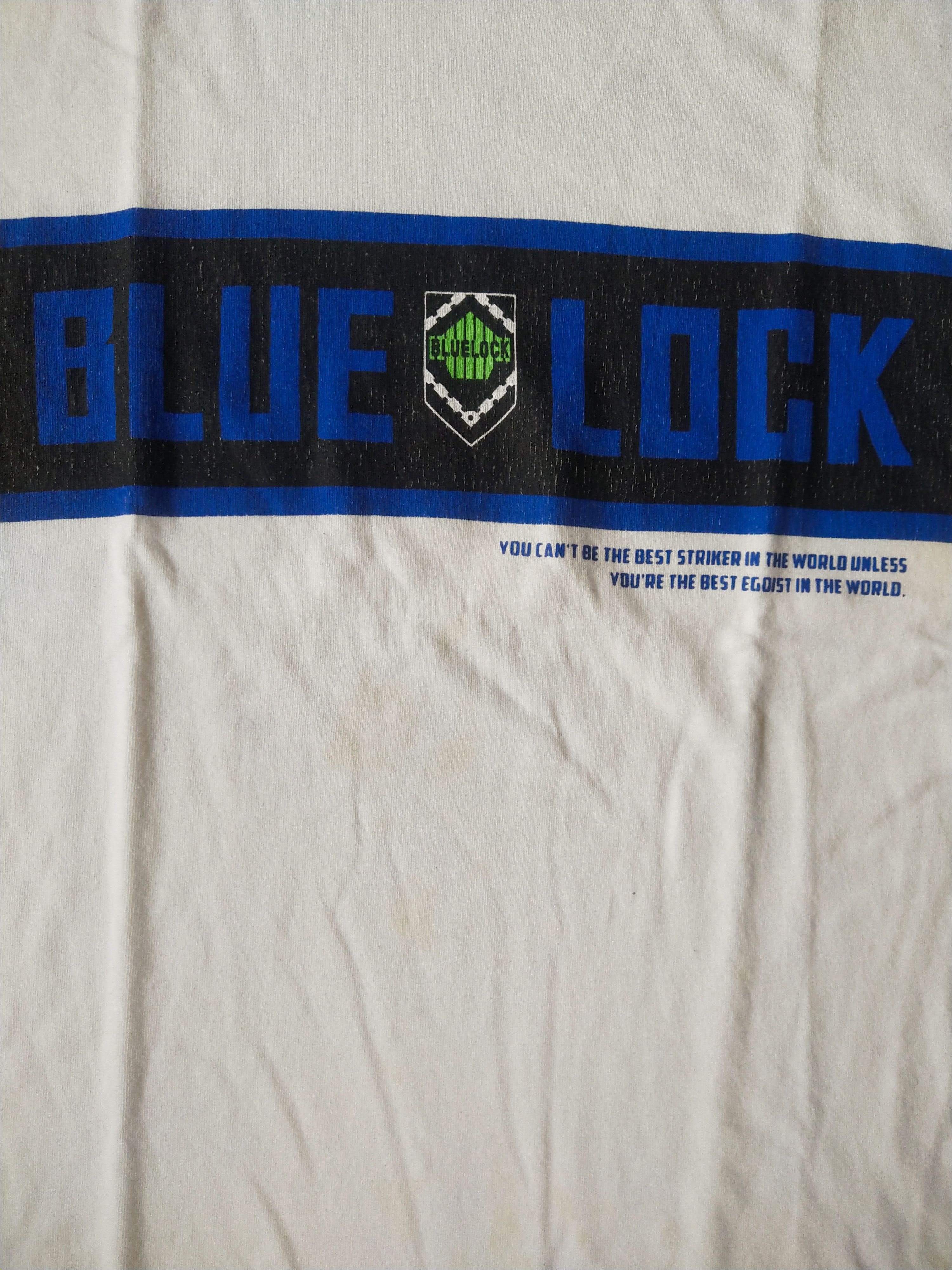 Anime Blue Lock Isagi Yoichi Art White Anime Tee Size US M / EU 48-50 / 2 - 5 Thumbnail