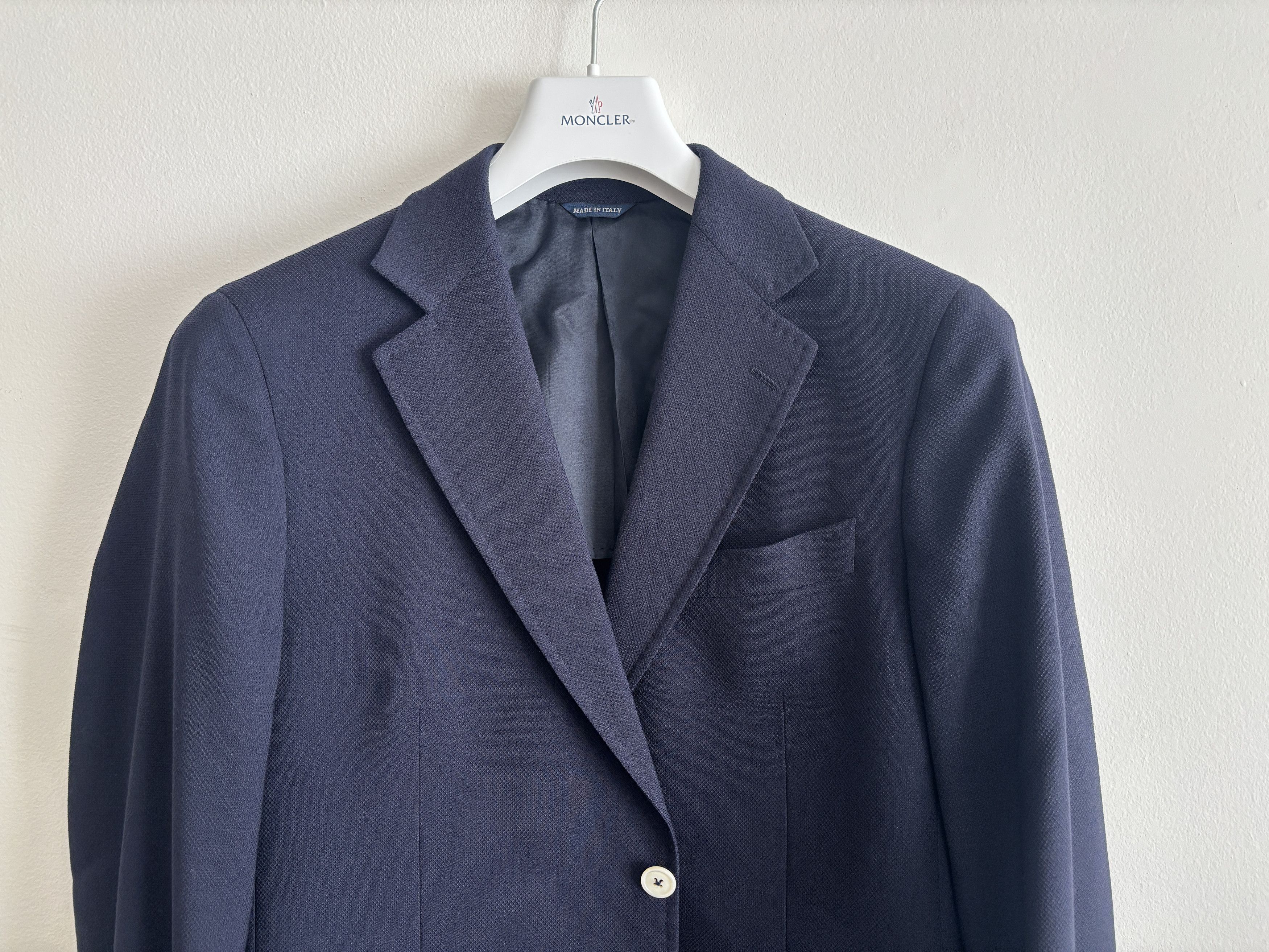 Tombolini $1900 Navy Blue Wool Hopsack Sport Coat/ Blazer - 42 Size 42R - 2 Thumbnail