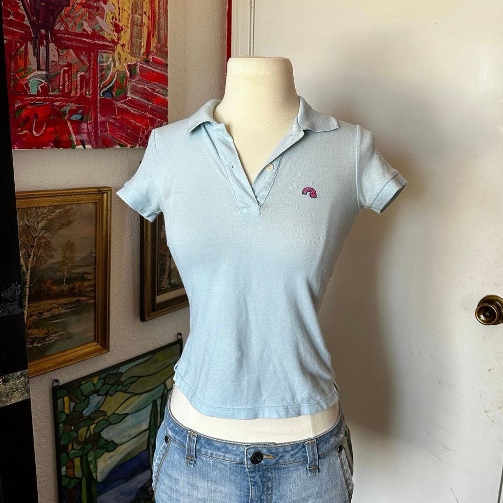 UNIONBAY unionbay light blue knit polo Size S / US 4 / IT 40 - 1 Thumbnail